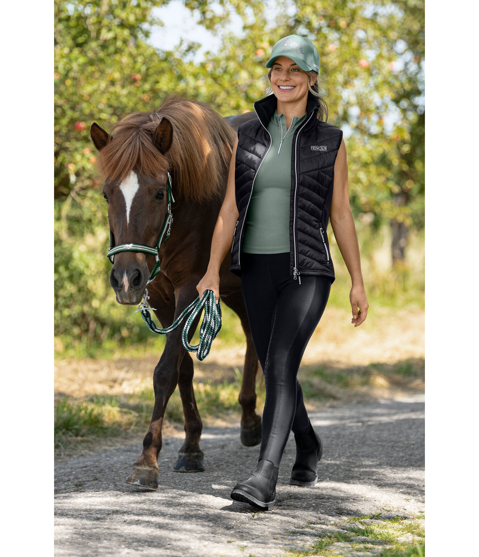Leggings da equitazione full grip Freya