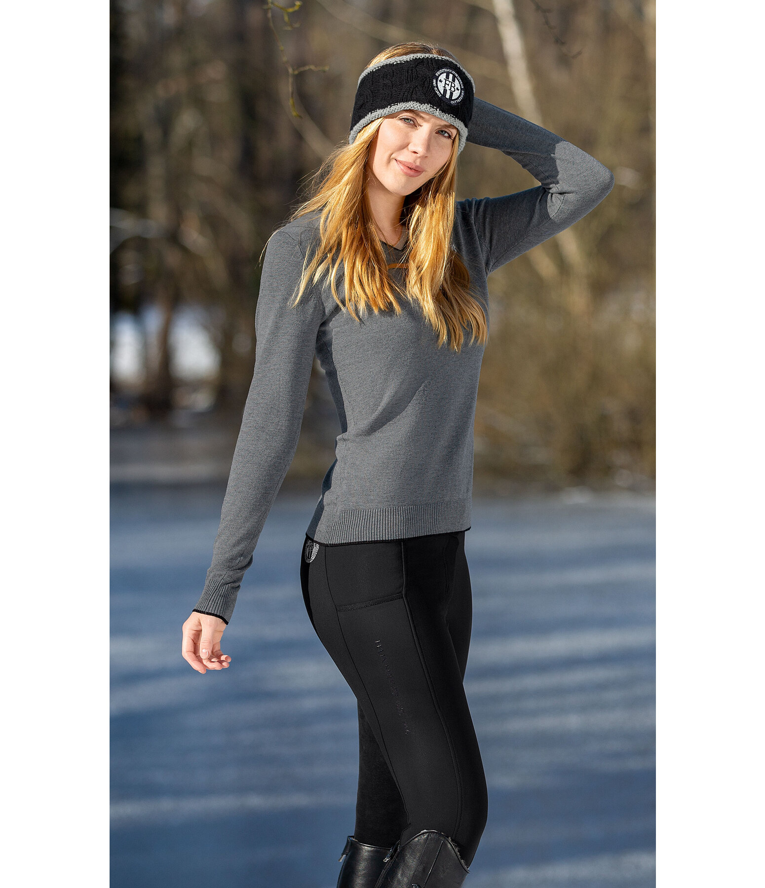 Pantaloni da equitazione termici full seat Juliette