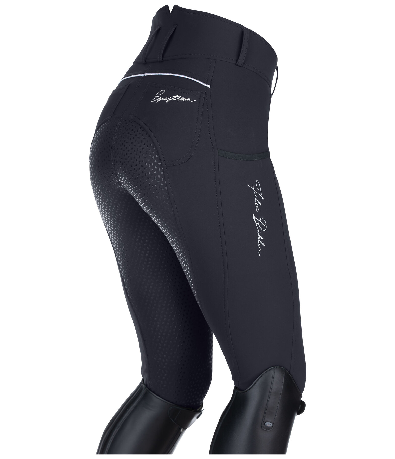 Pantaloni da equitazione termici a vita alta full grip Elodie