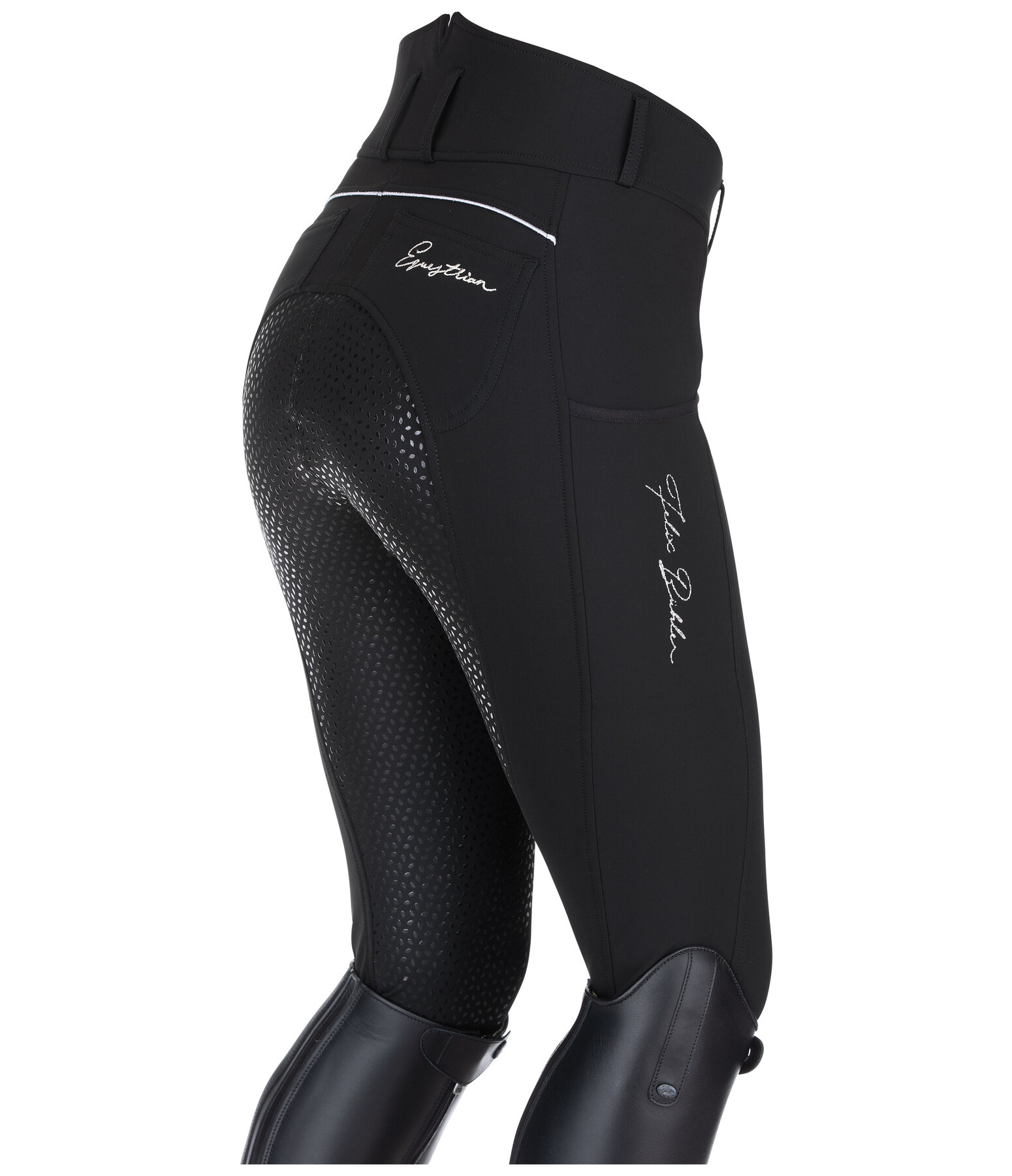 Pantaloni da equitazione termici a vita alta full grip Elodie