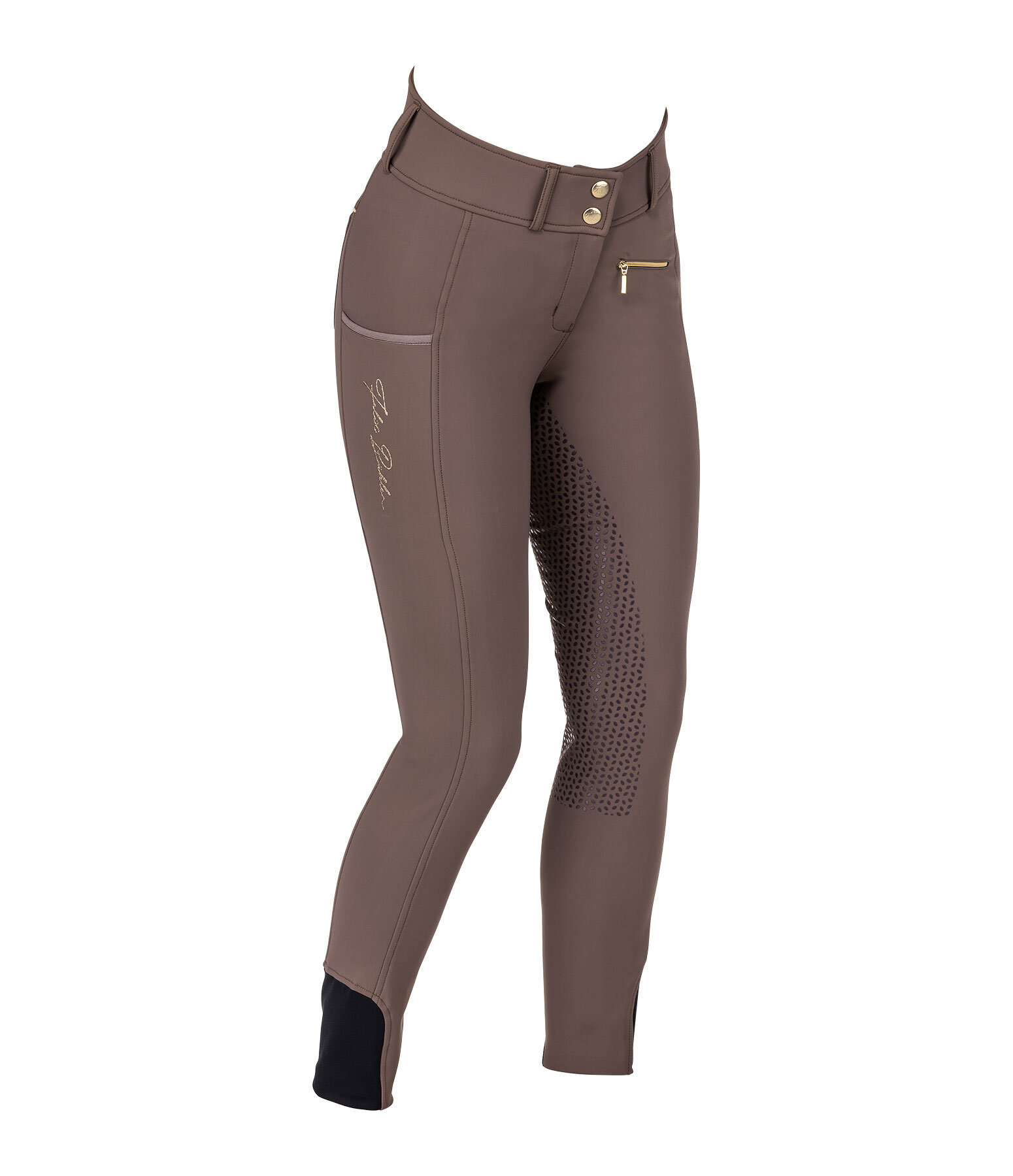 Pantaloni da equitazione termici a vita alta full grip Elodie