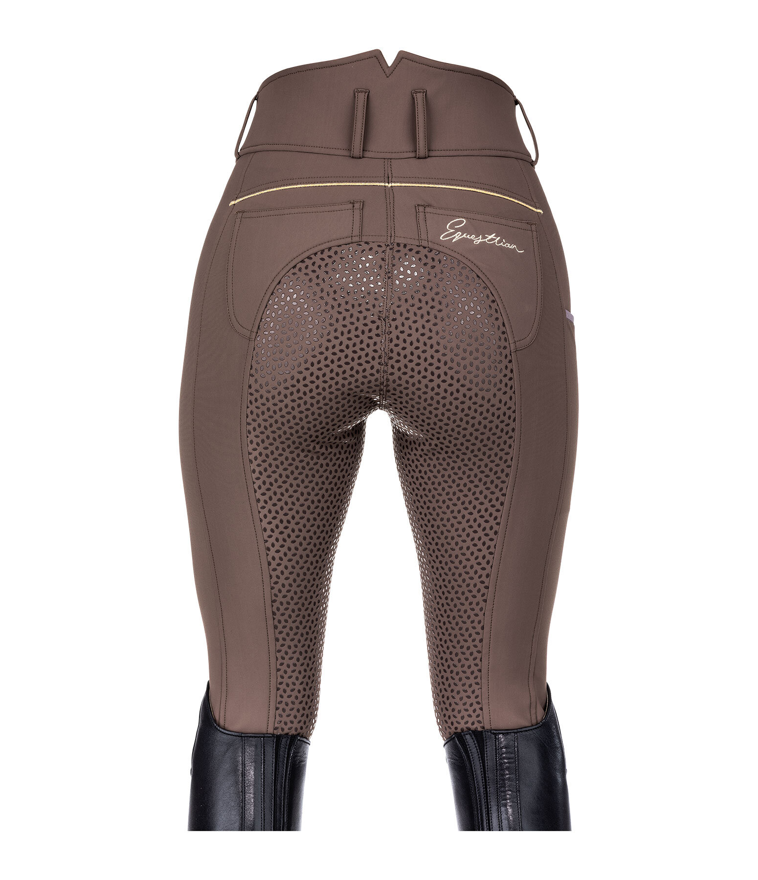Pantaloni da equitazione termici a vita alta full grip Elodie