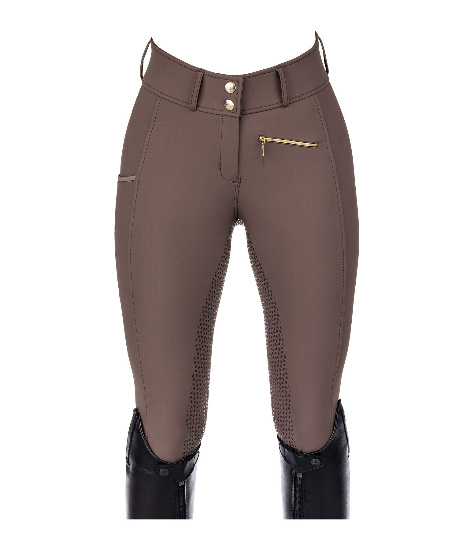 Pantaloni da equitazione termici a vita alta full grip Elodie