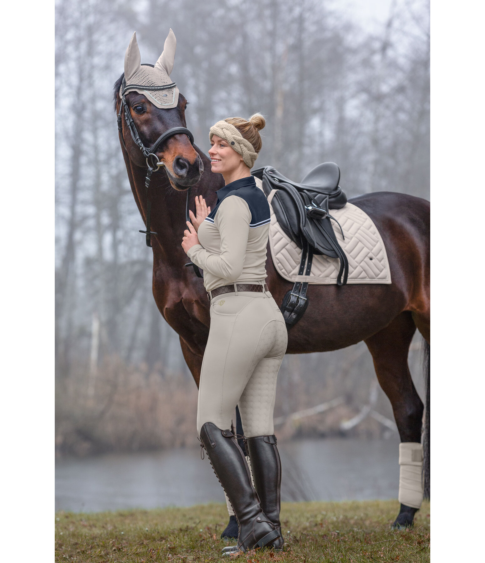 Pantaloni da equitazione full grip Femke