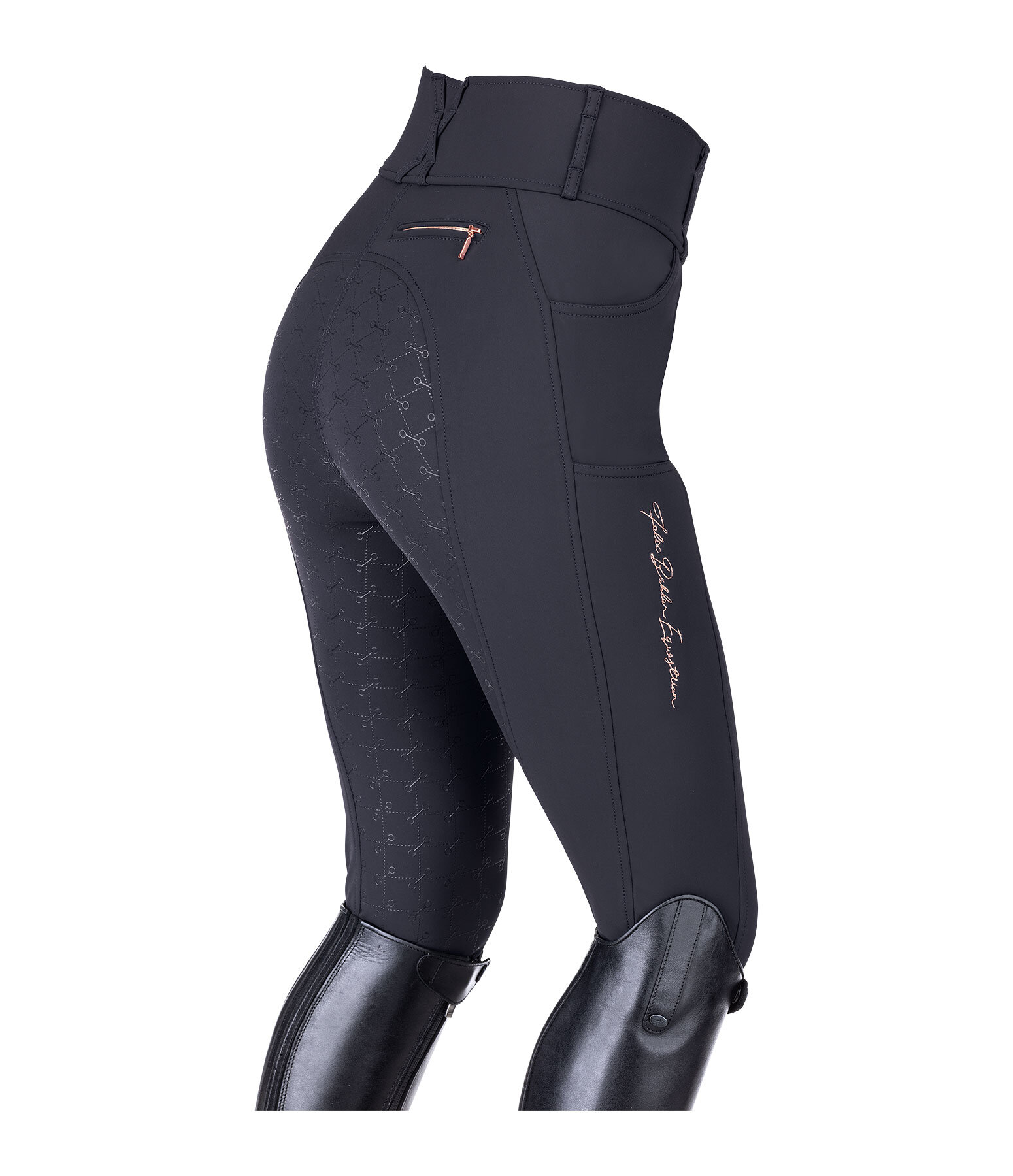 Pantaloni da equitazione termici pro full grip Jessica