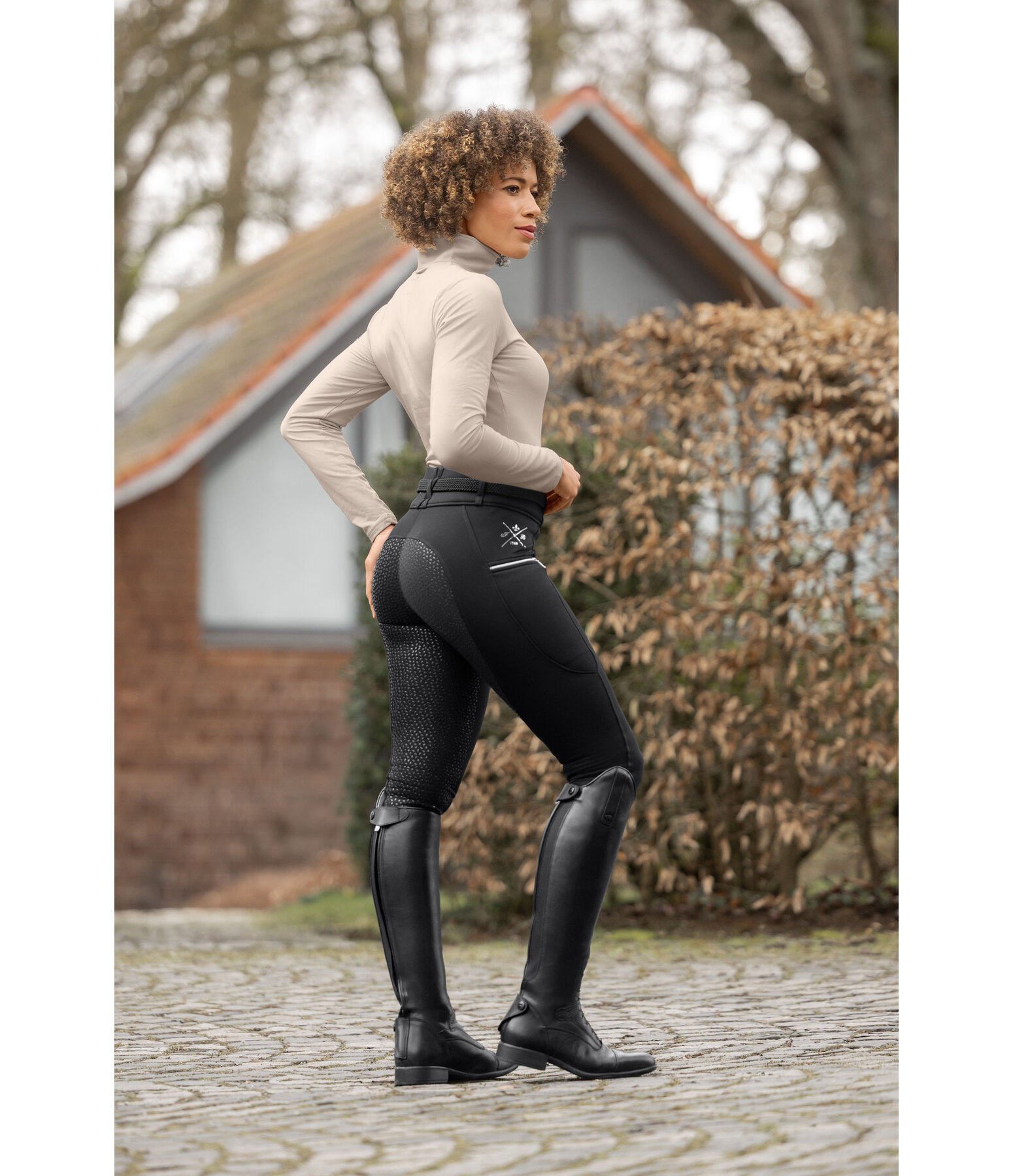 Leggings da equitazione termici full grip Kassandra