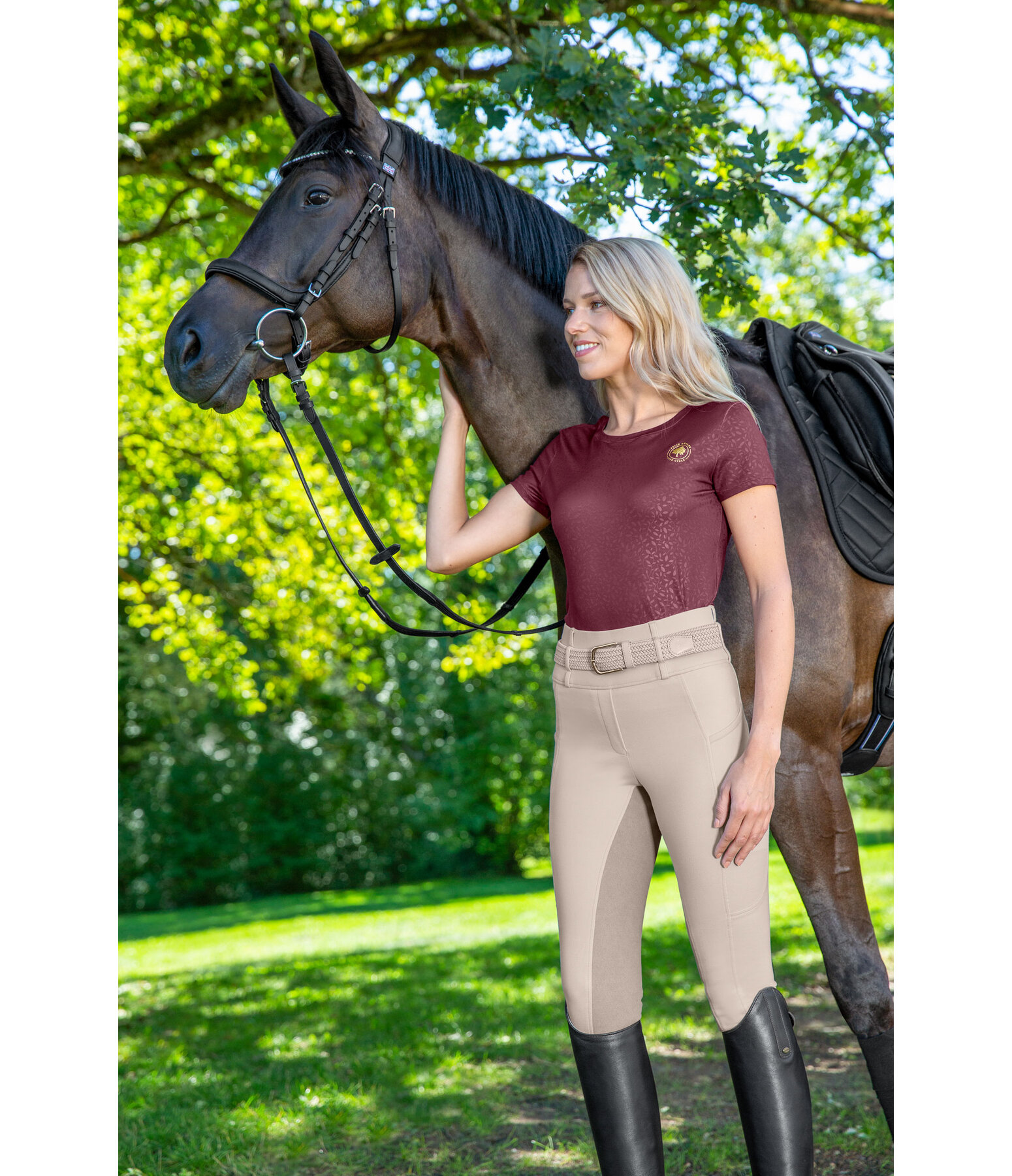 Leggings da equitazione full seat Nathalie