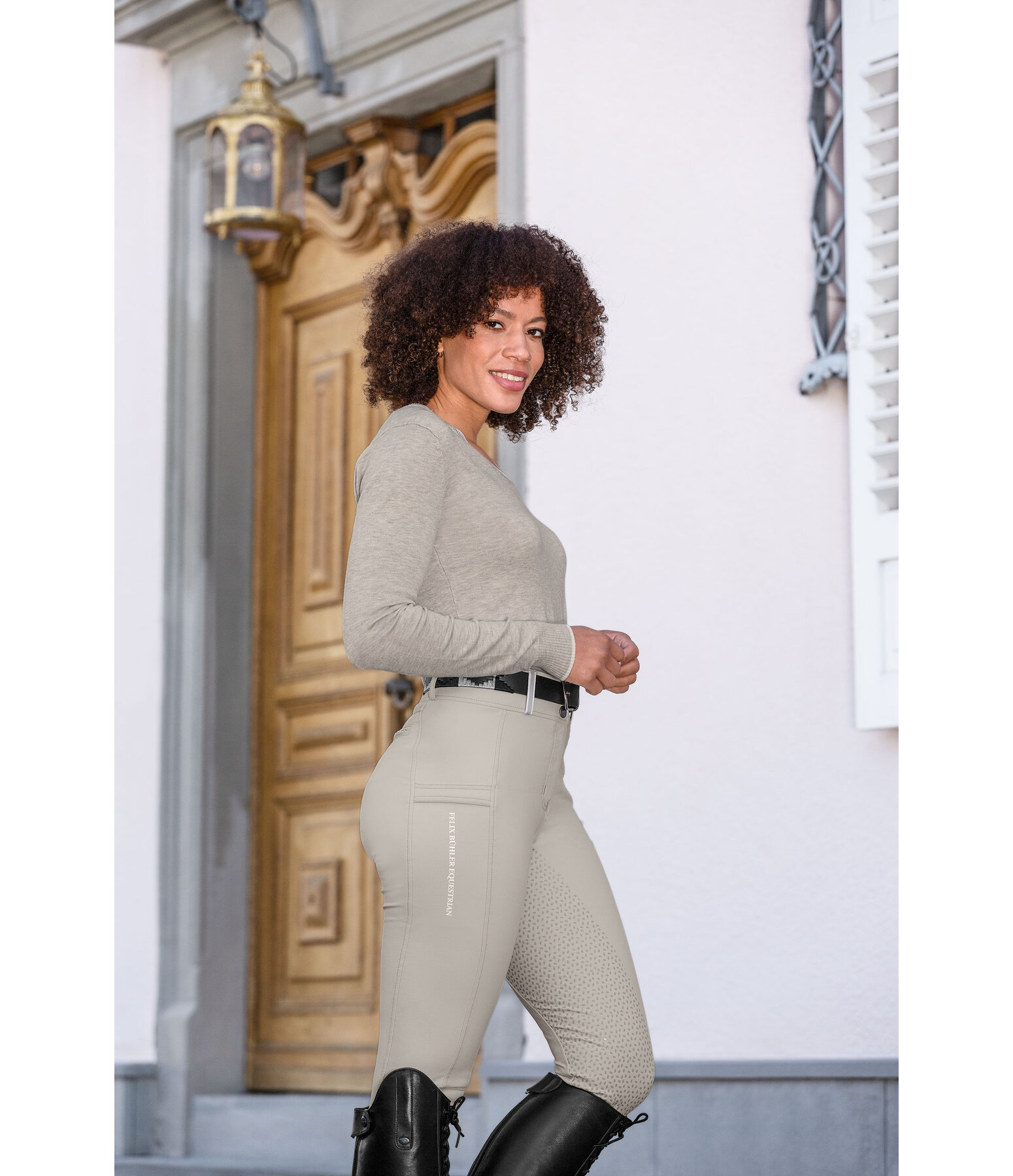 Pantaloni da equitazione full grip Alexandra