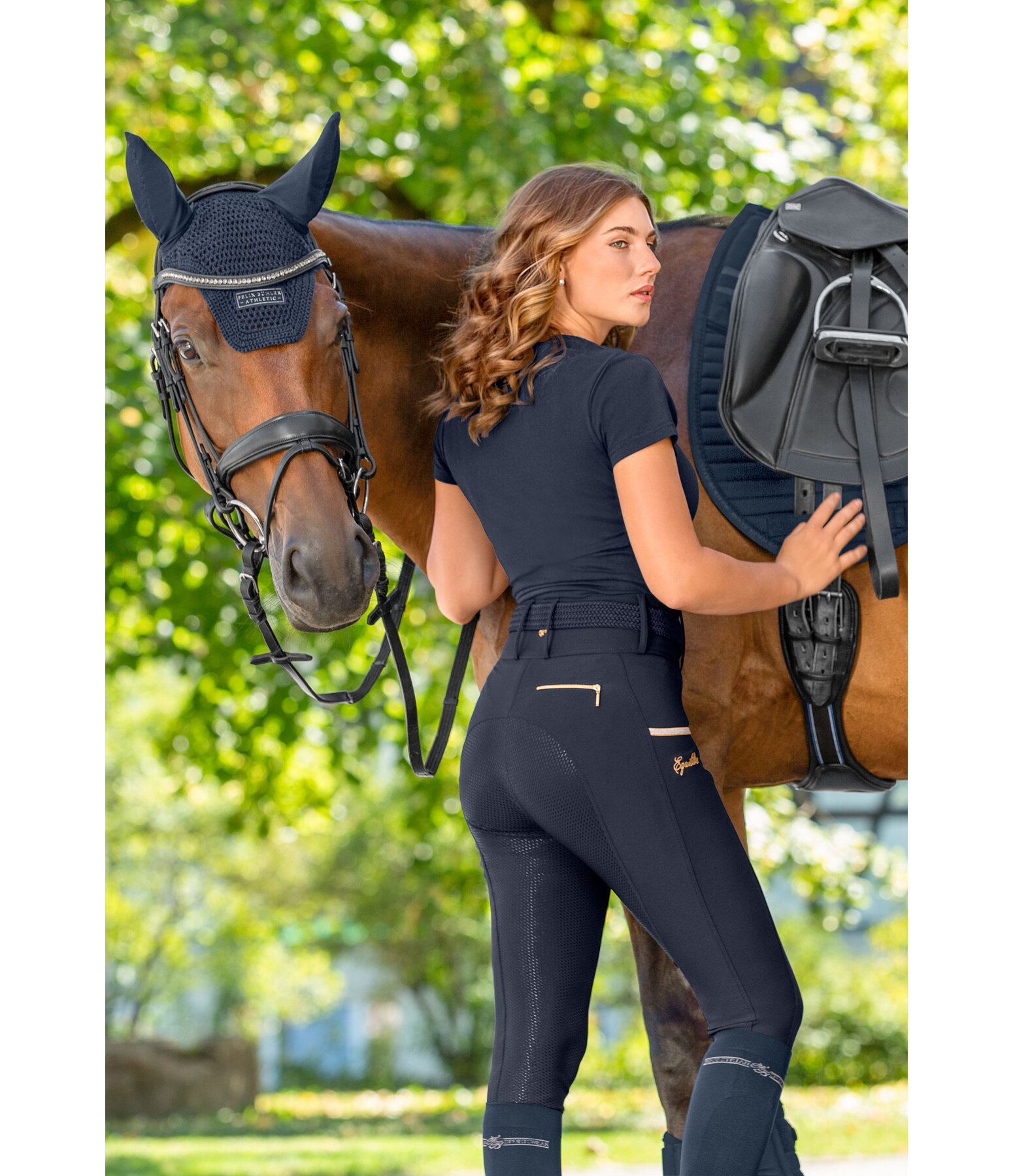 Pantaloni da equitazione full grip Tamina