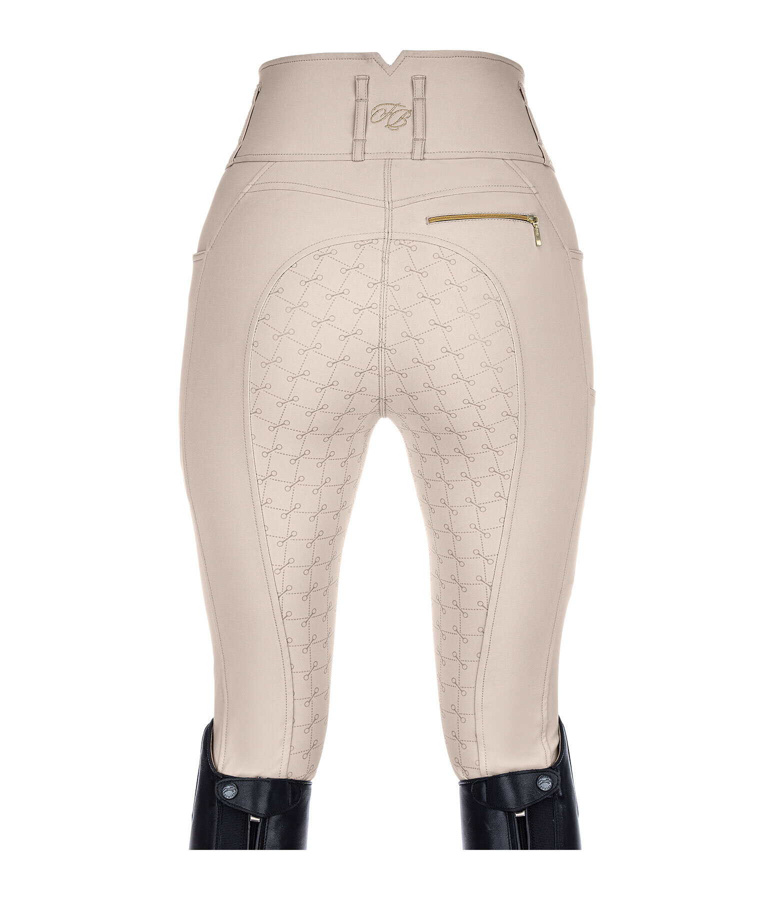 Pantaloni da equitazione full grip a vita alta comfort Tabea