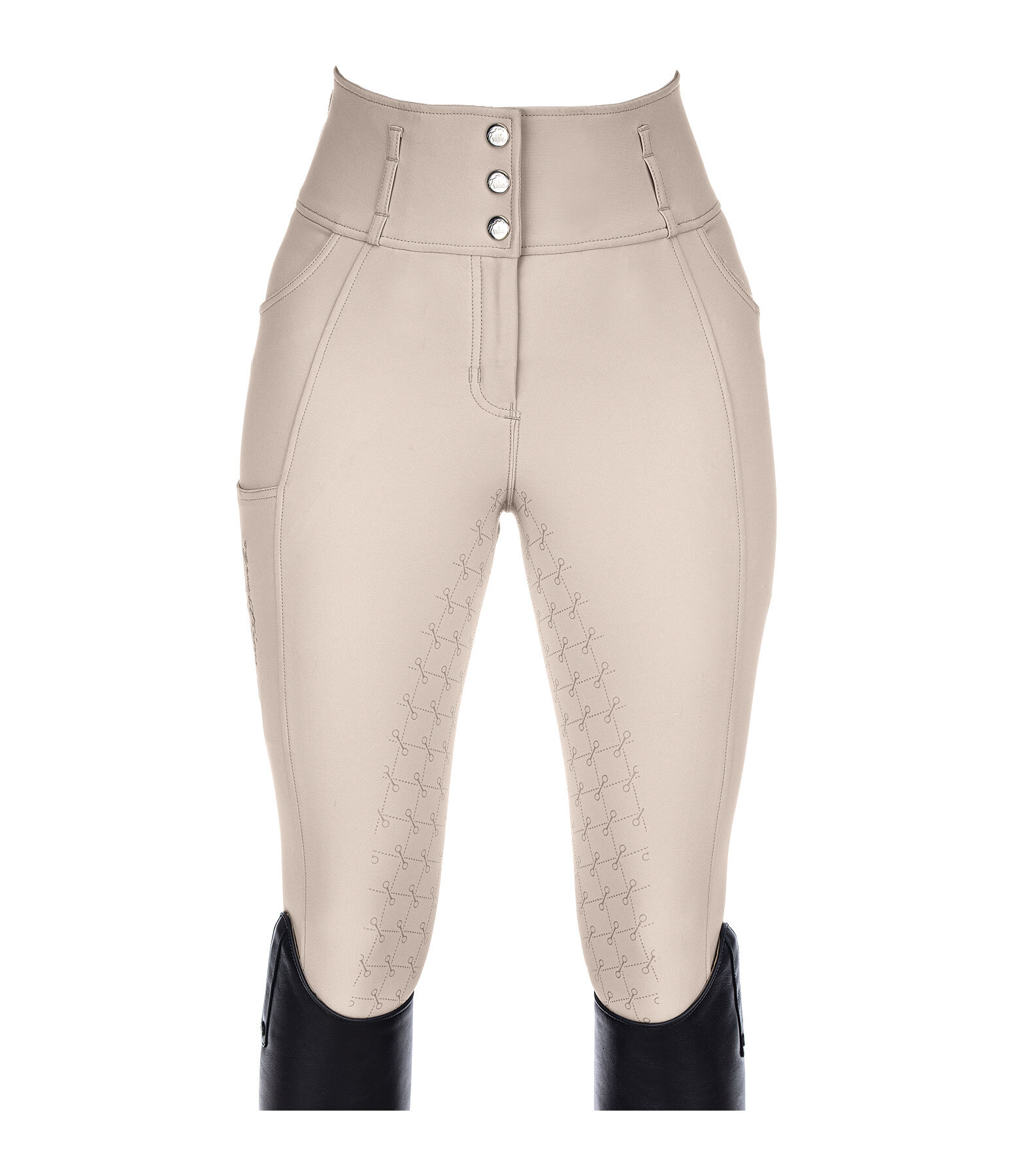 Pantaloni da equitazione full grip a vita alta comfort Tabea