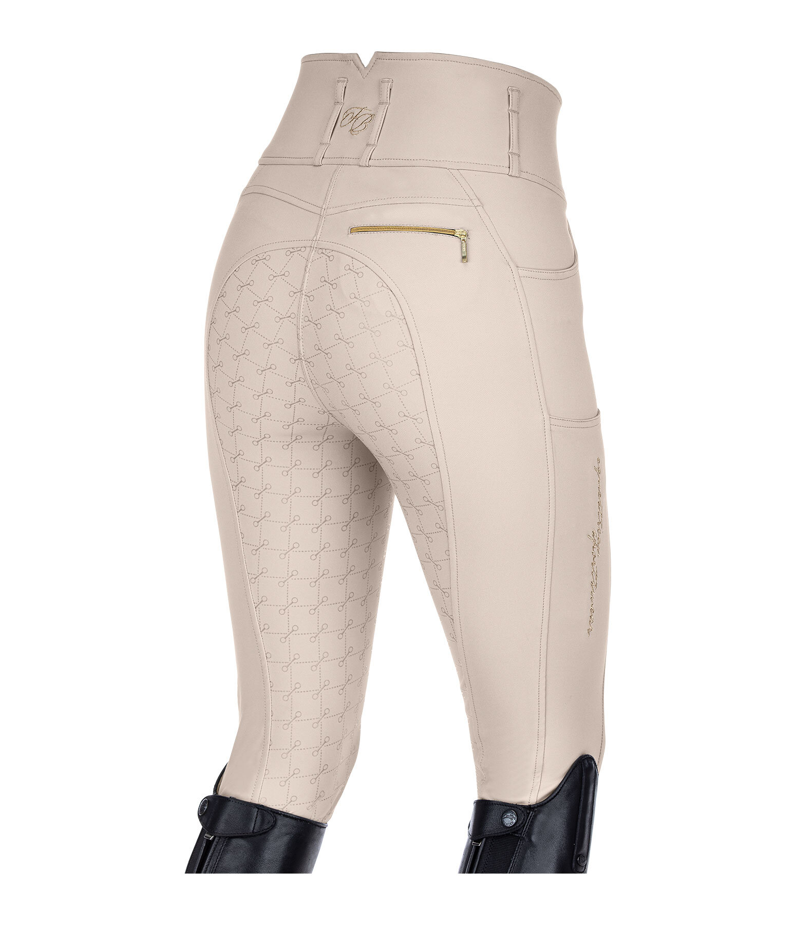 Pantaloni da equitazione full grip a vita alta comfort Tabea