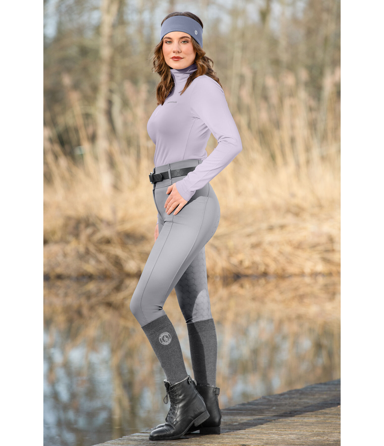 Pantaloni da equitazione a vita alta full grip Tabea