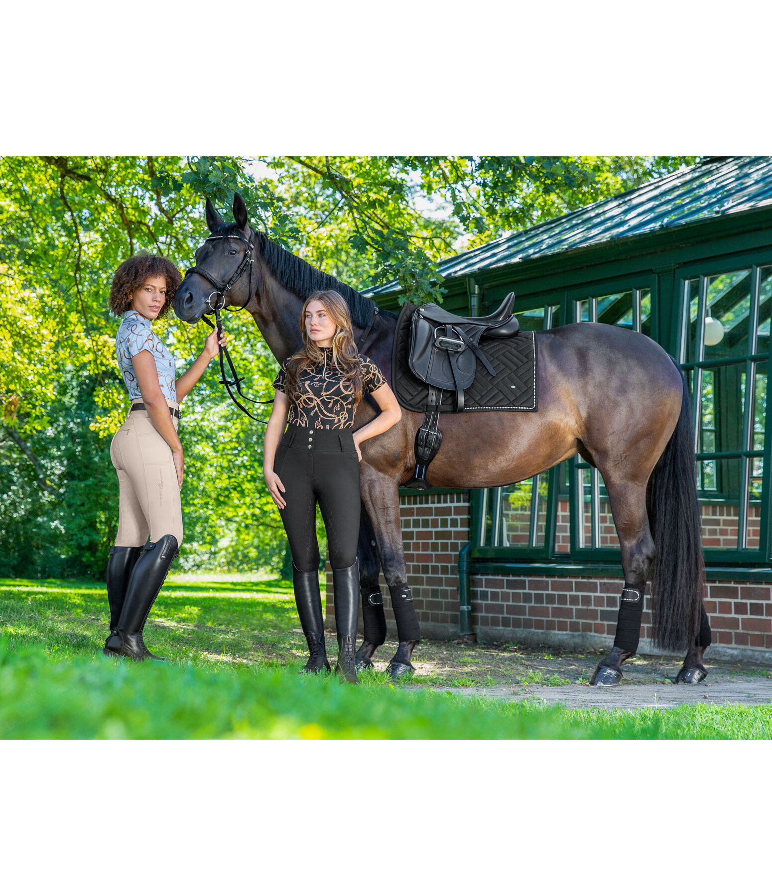 Pantaloni da equitazione a vita alta full grip Tabea