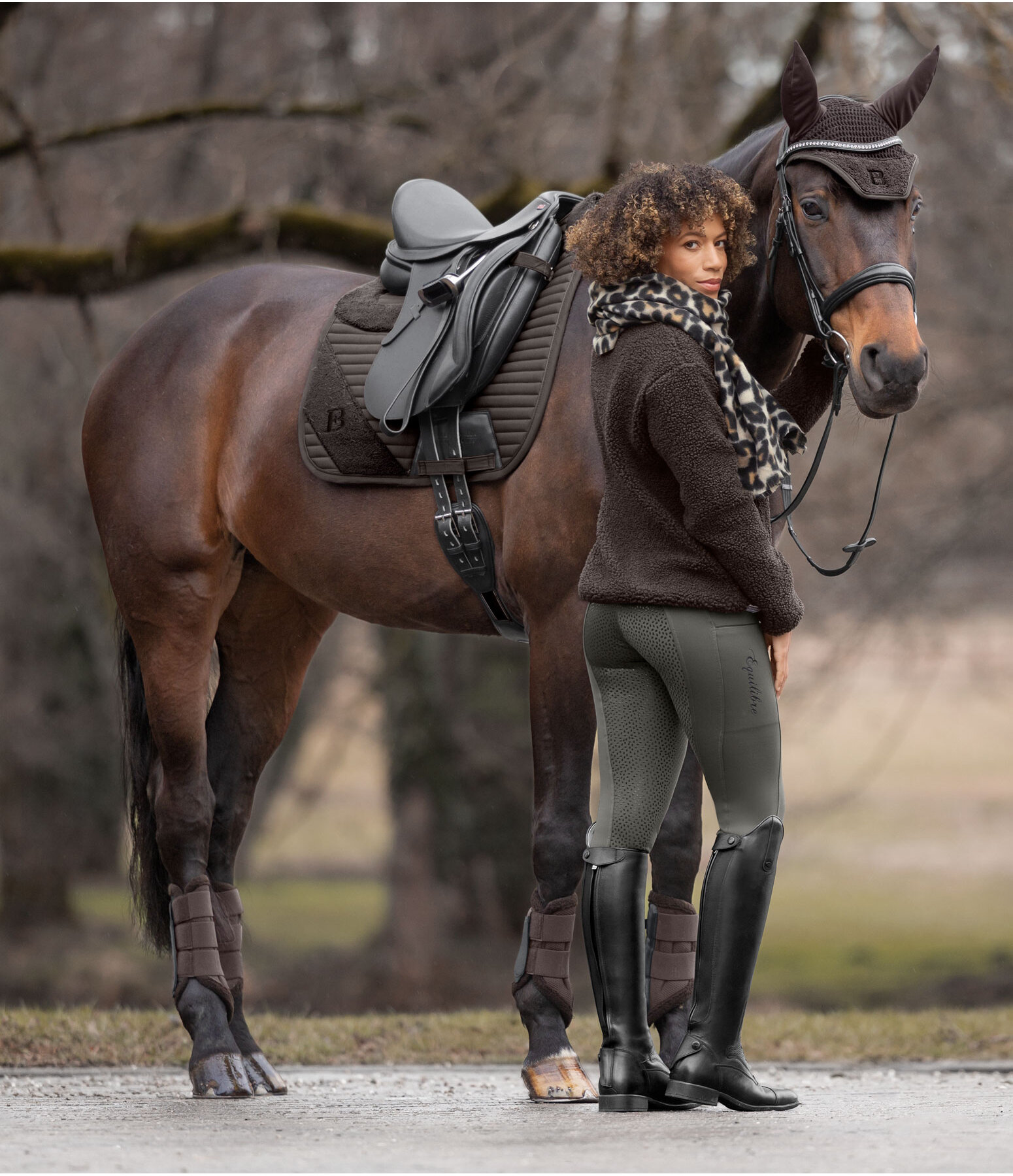Pantaloni da equitazione hybrid termici full grip Marleen