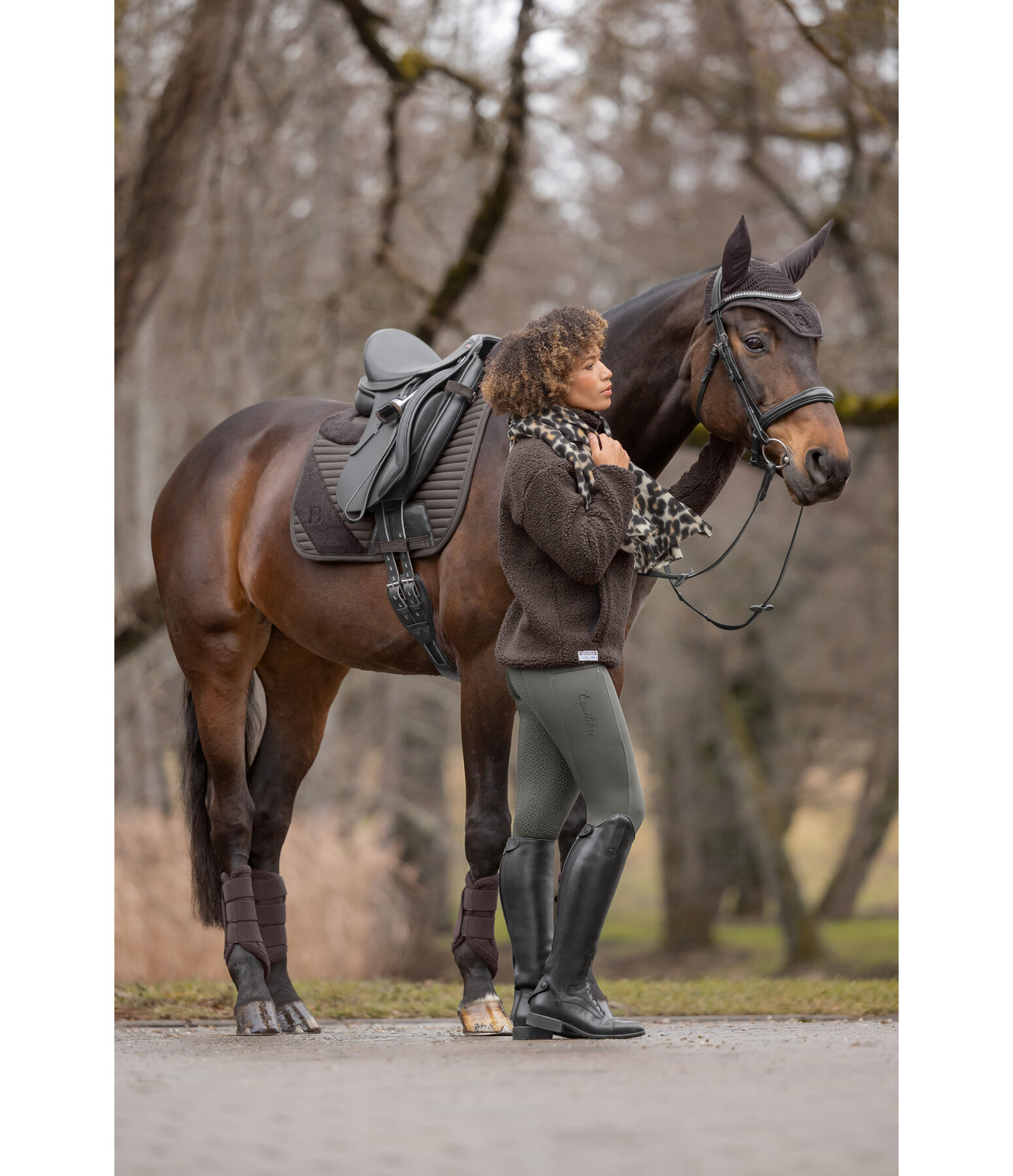 Pantaloni da equitazione hybrid termici full grip Marleen