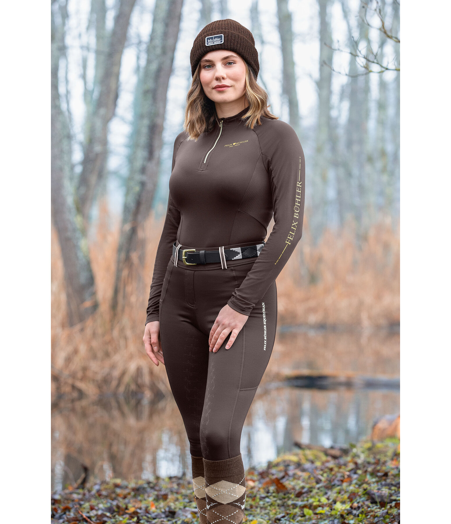 Leggings da equitazione termici full grip Juliette