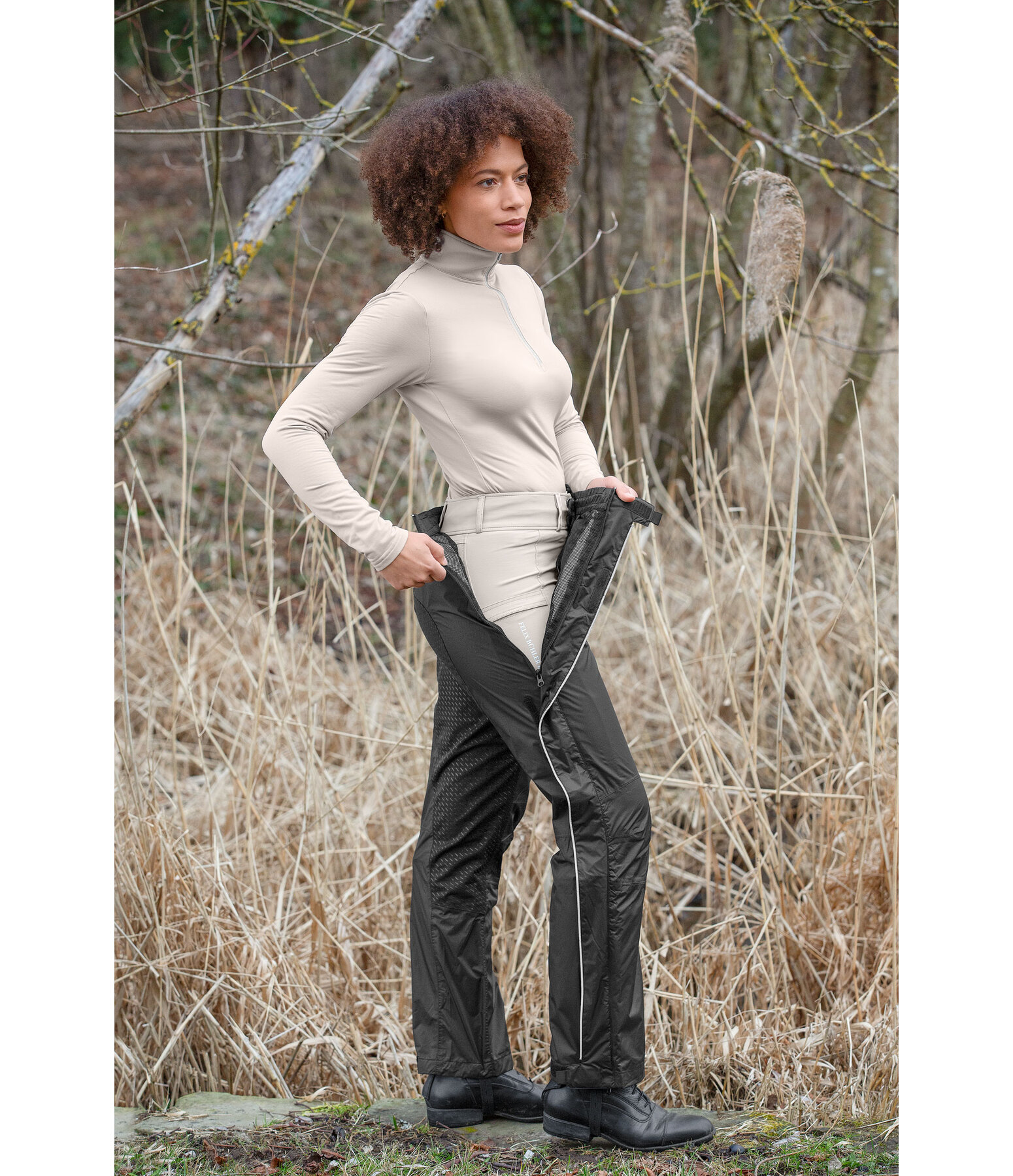 Pantaloni da equitazione funzionali impermeabili full grip Tasman