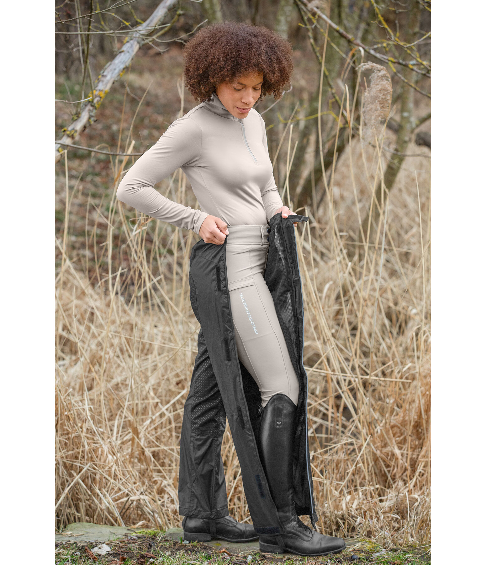 Pantaloni da equitazione funzionali impermeabili full grip Tasman
