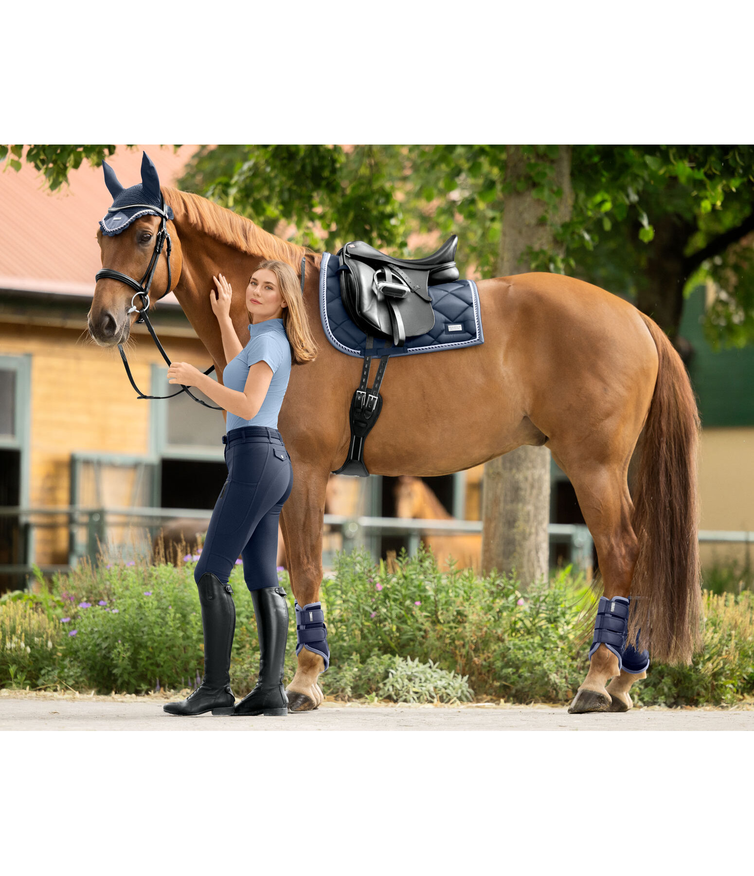 Pantaloni da equitazione hybrid estivi full grip Mesh Samira