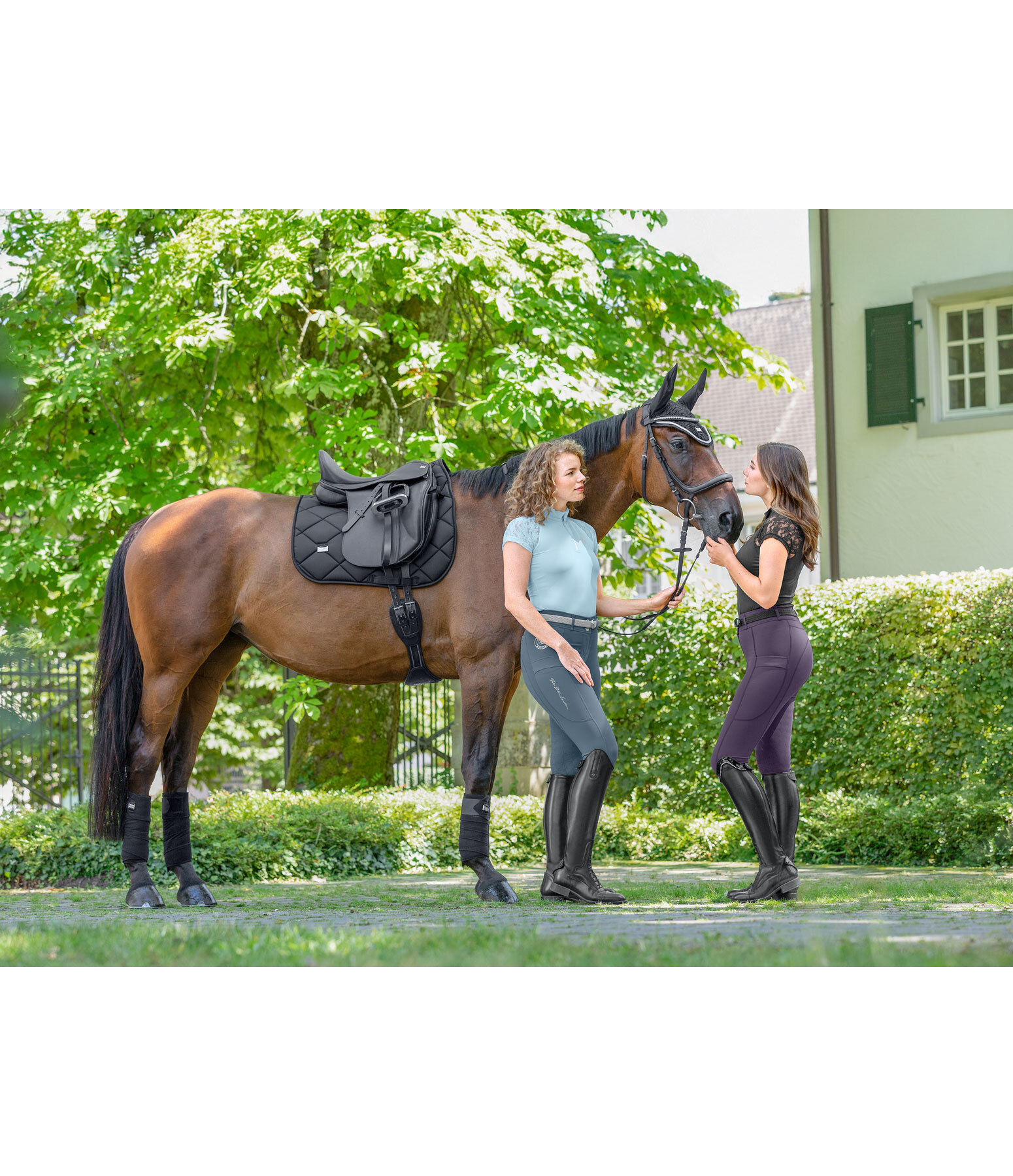 Pantaloni da equitazione hybrid full grip Kathleen