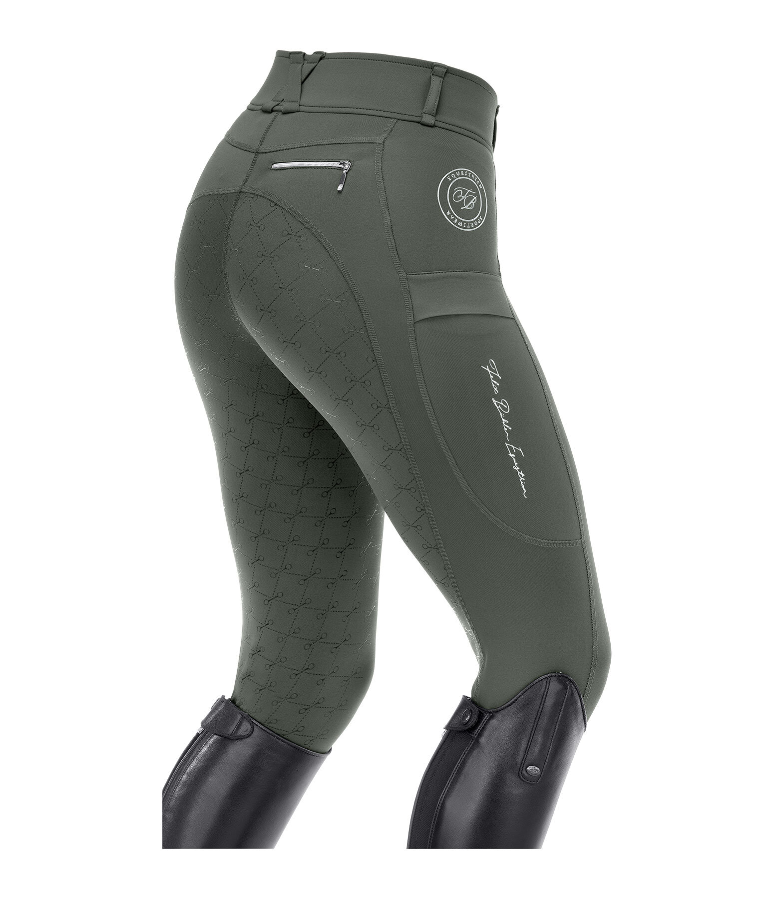 Pantaloni da equitazione hybrid full grip Kathleen