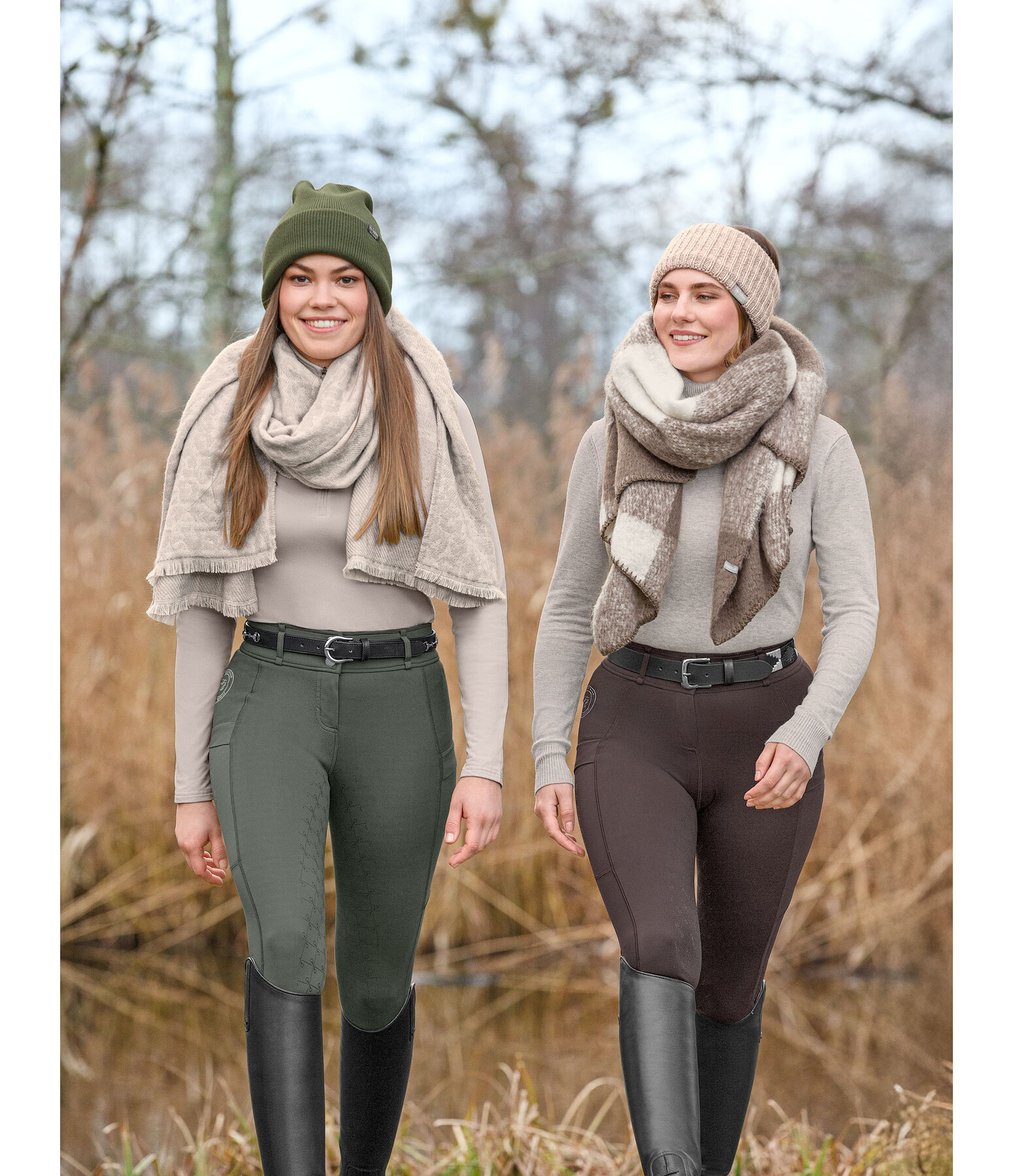 Pantaloni da equitazione hybrid full grip Kathleen