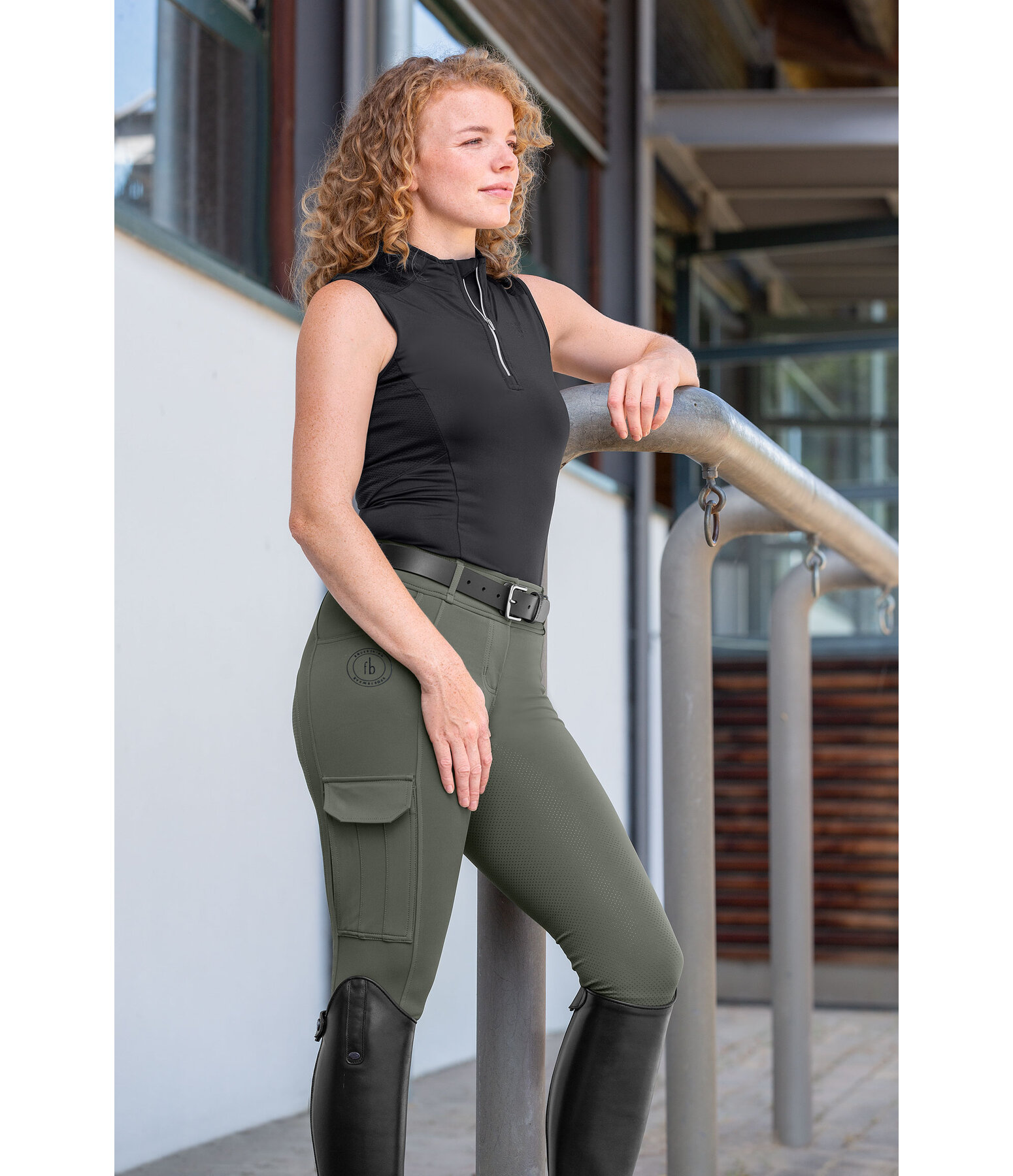 Pantaloni da equitazione hybrid full grip Melina