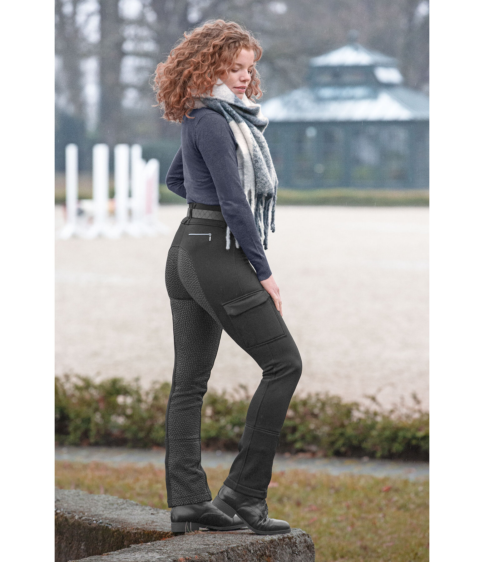 Leggings da equitazione jodhpur termici full grip Mathilda