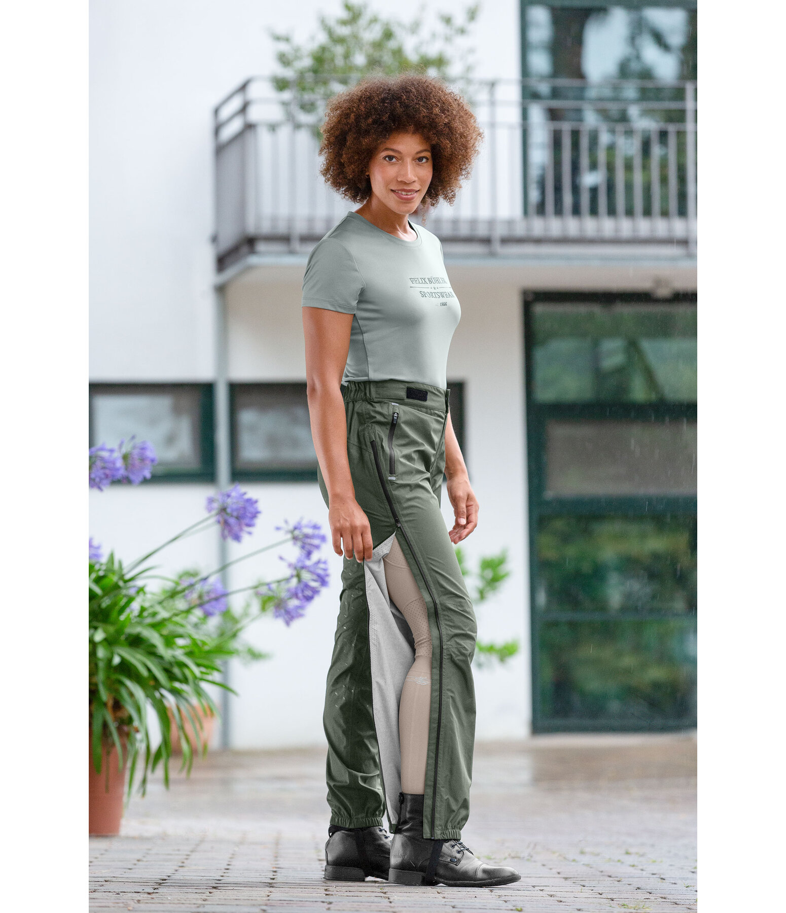 Copripantaloni da equitazione impermeabili full grip Glacier