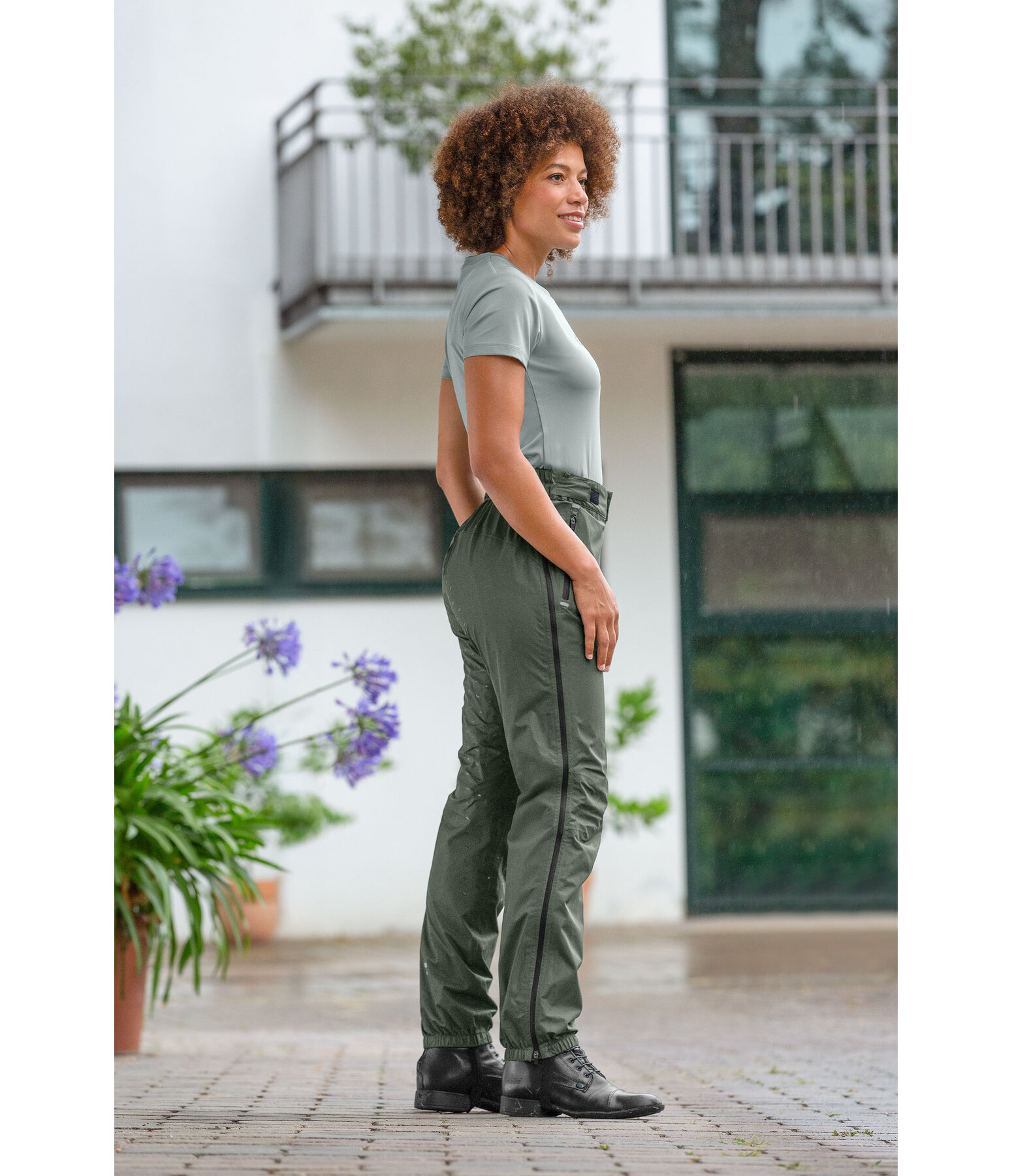 Copripantaloni da equitazione impermeabili full grip Glacier