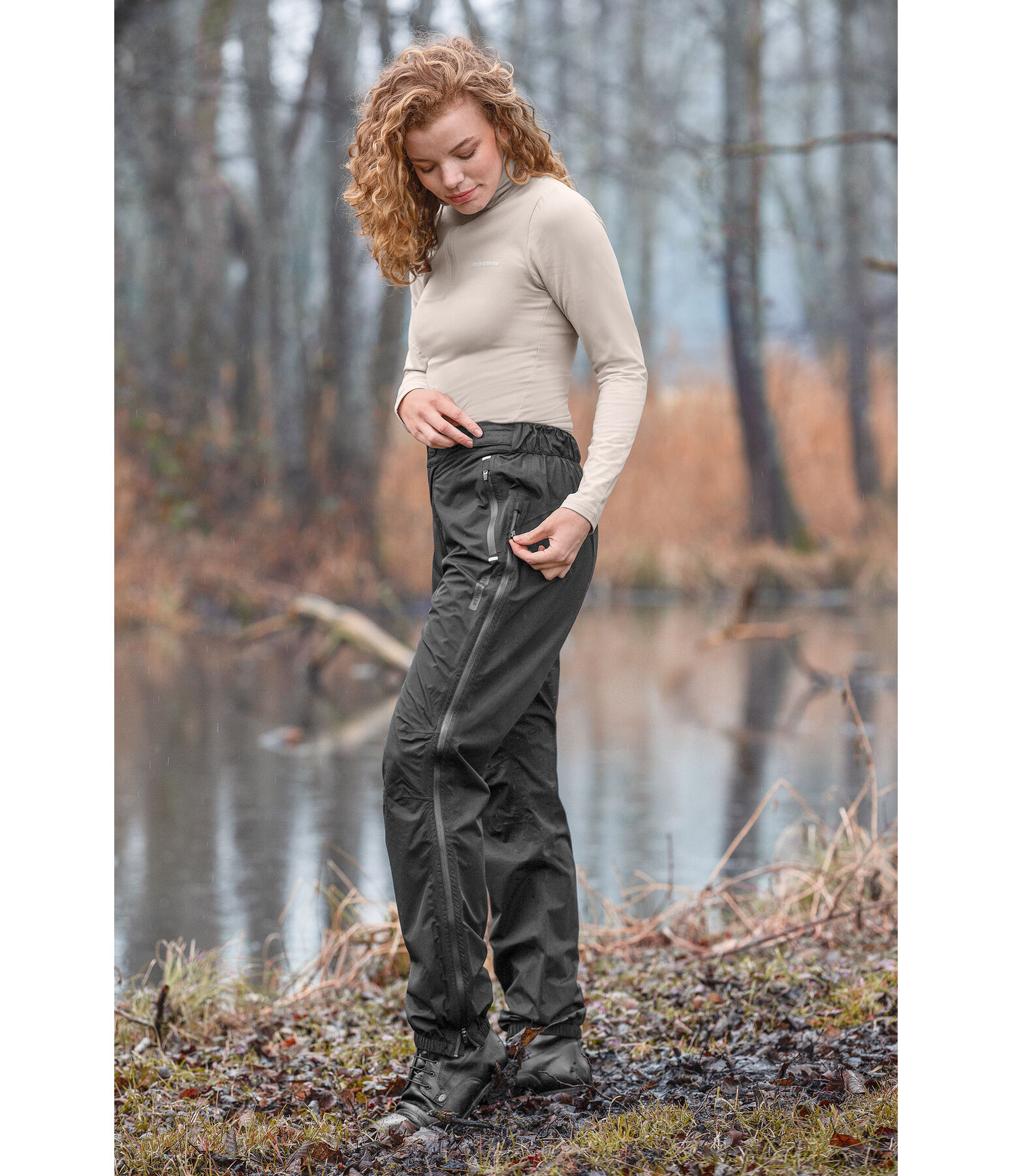 Copripantaloni da equitazione impermeabili full grip Glacier