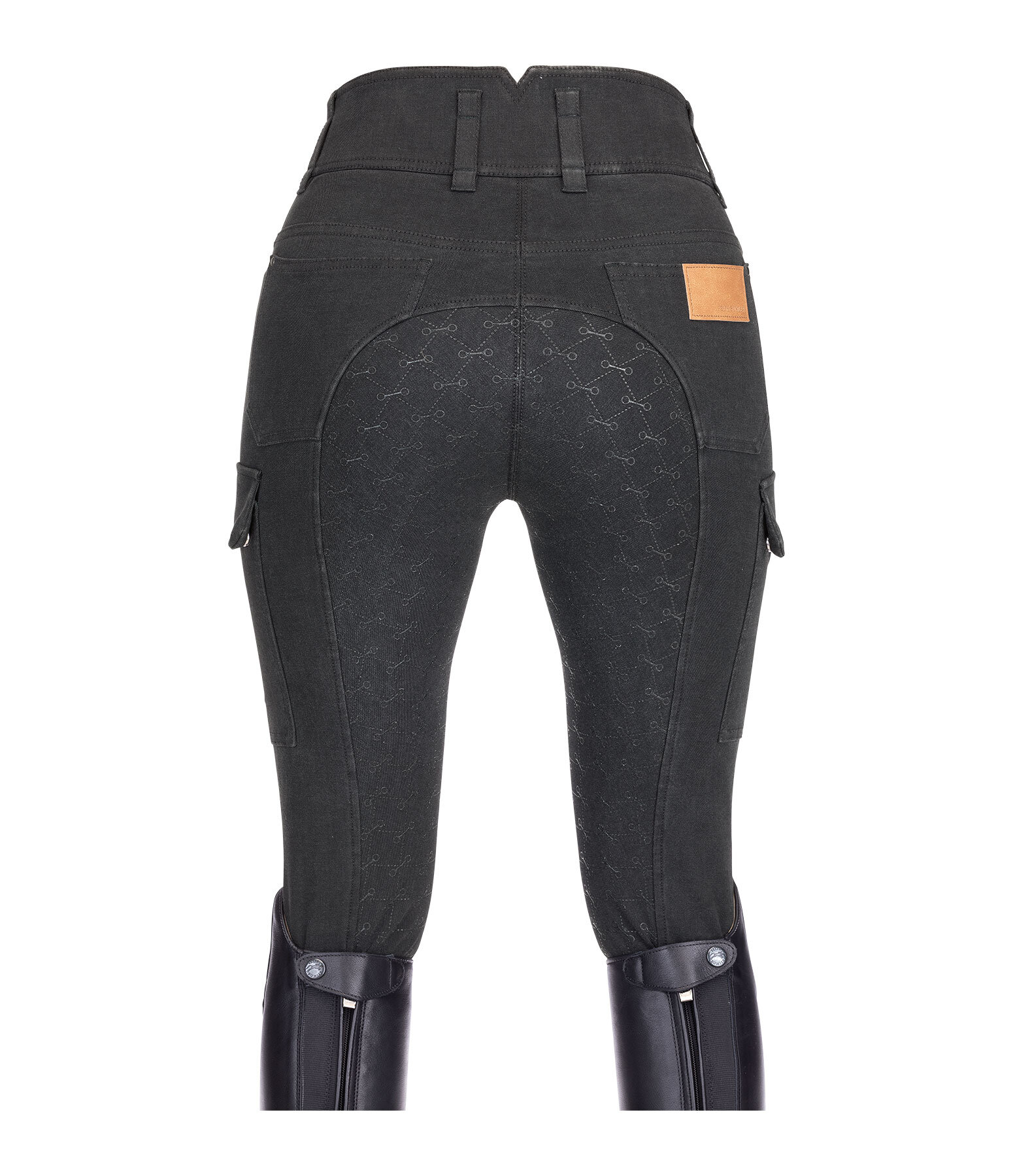 Jeans da equitazione full grip a vita alta Laura