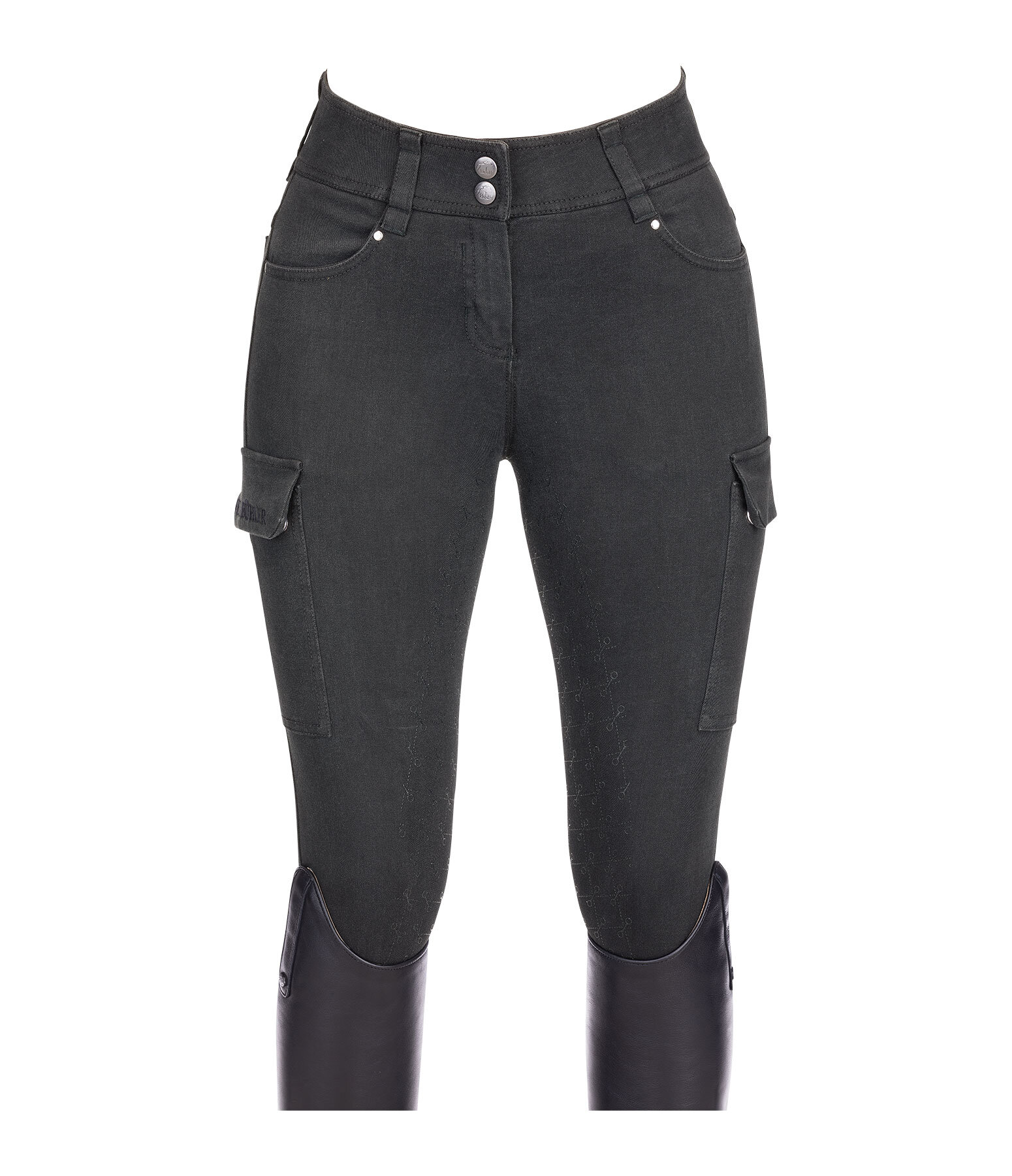 Jeans da equitazione full grip a vita alta Laura