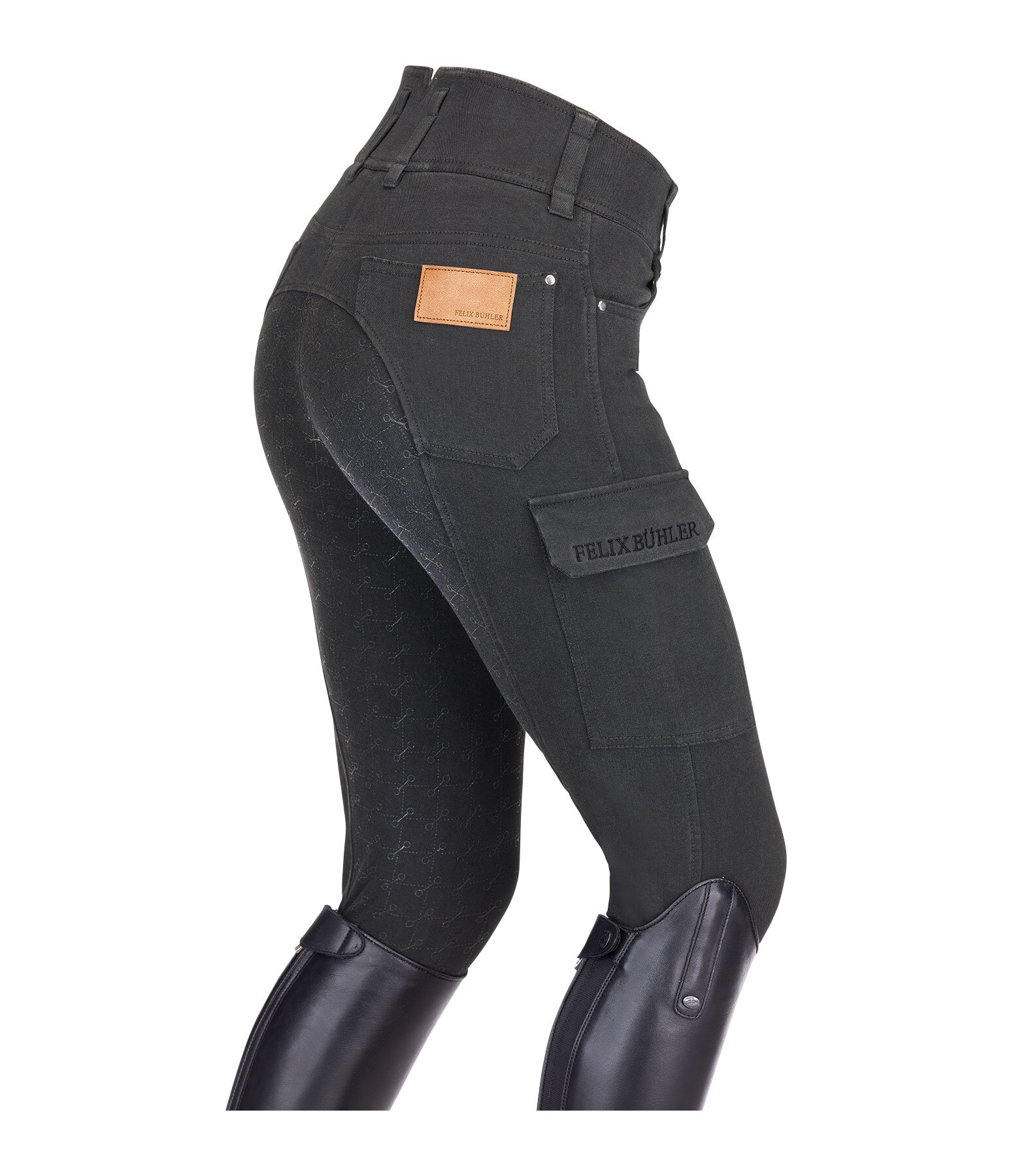 Jeans da equitazione full grip a vita alta Laura