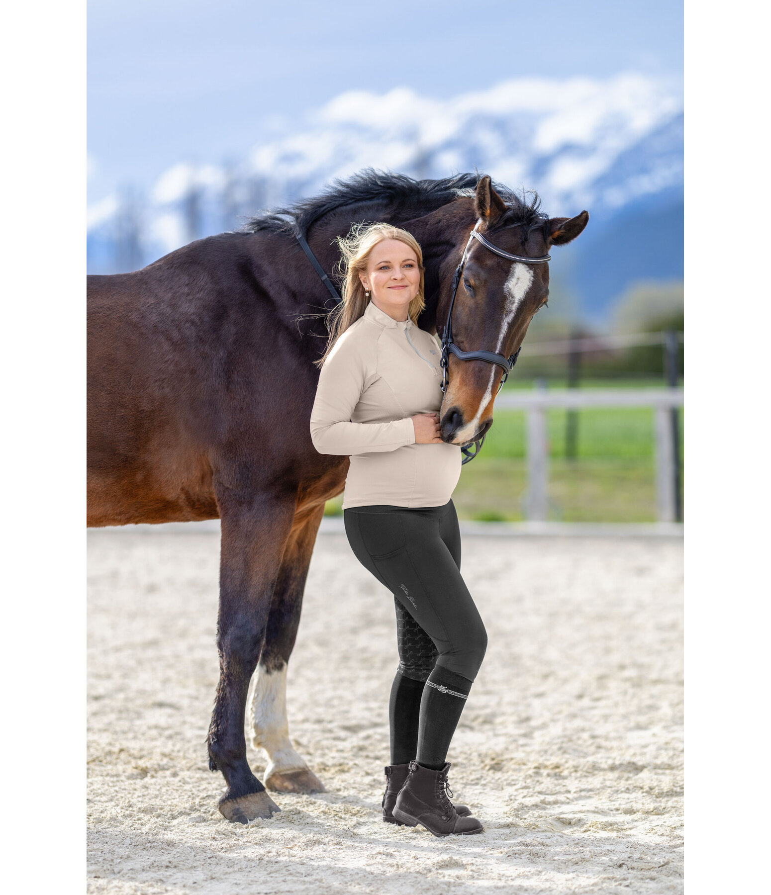 Leggings da equitazione premaman termici full grip Elisabeth