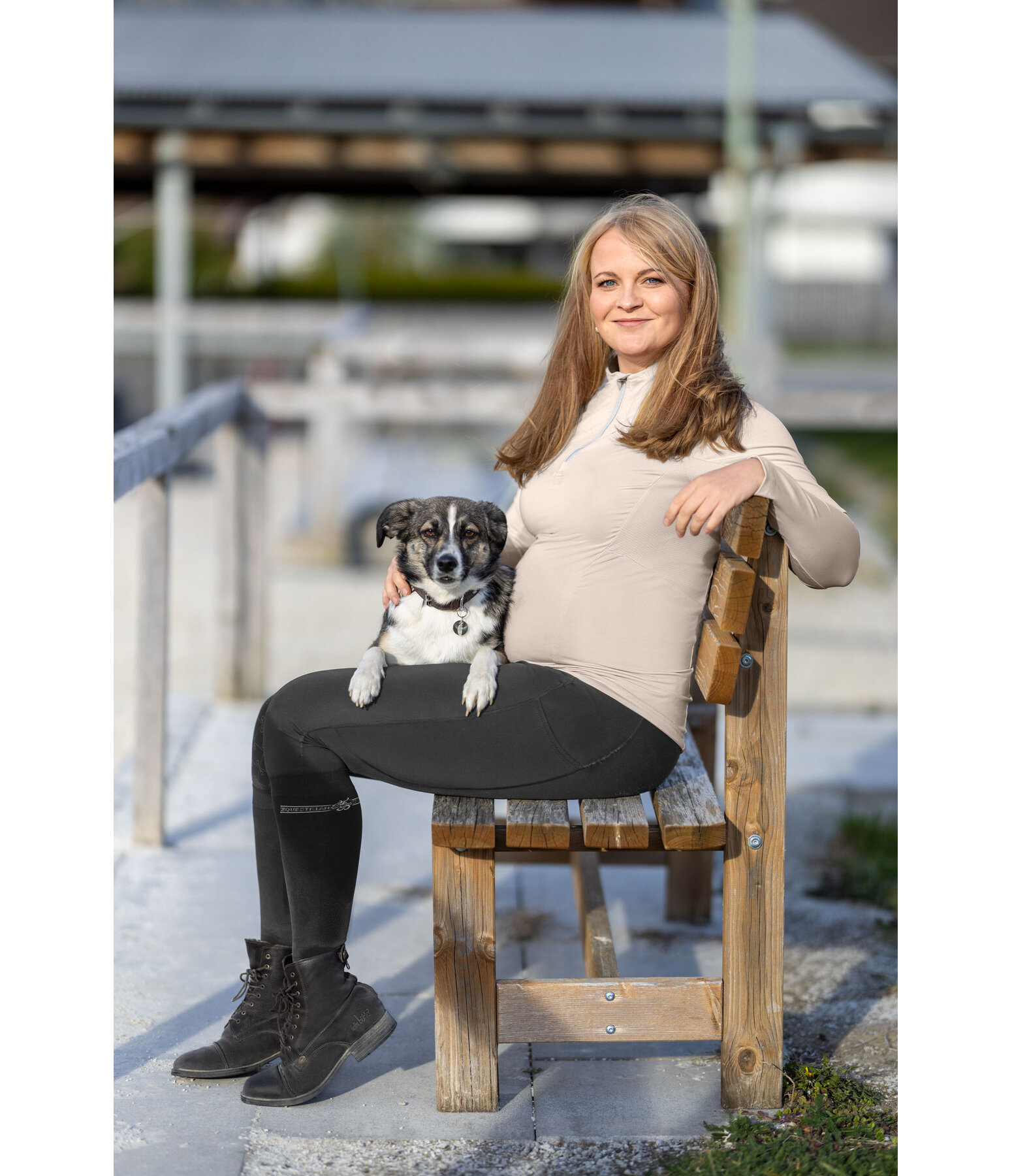 Leggings da equitazione premaman termici full grip Elisabeth