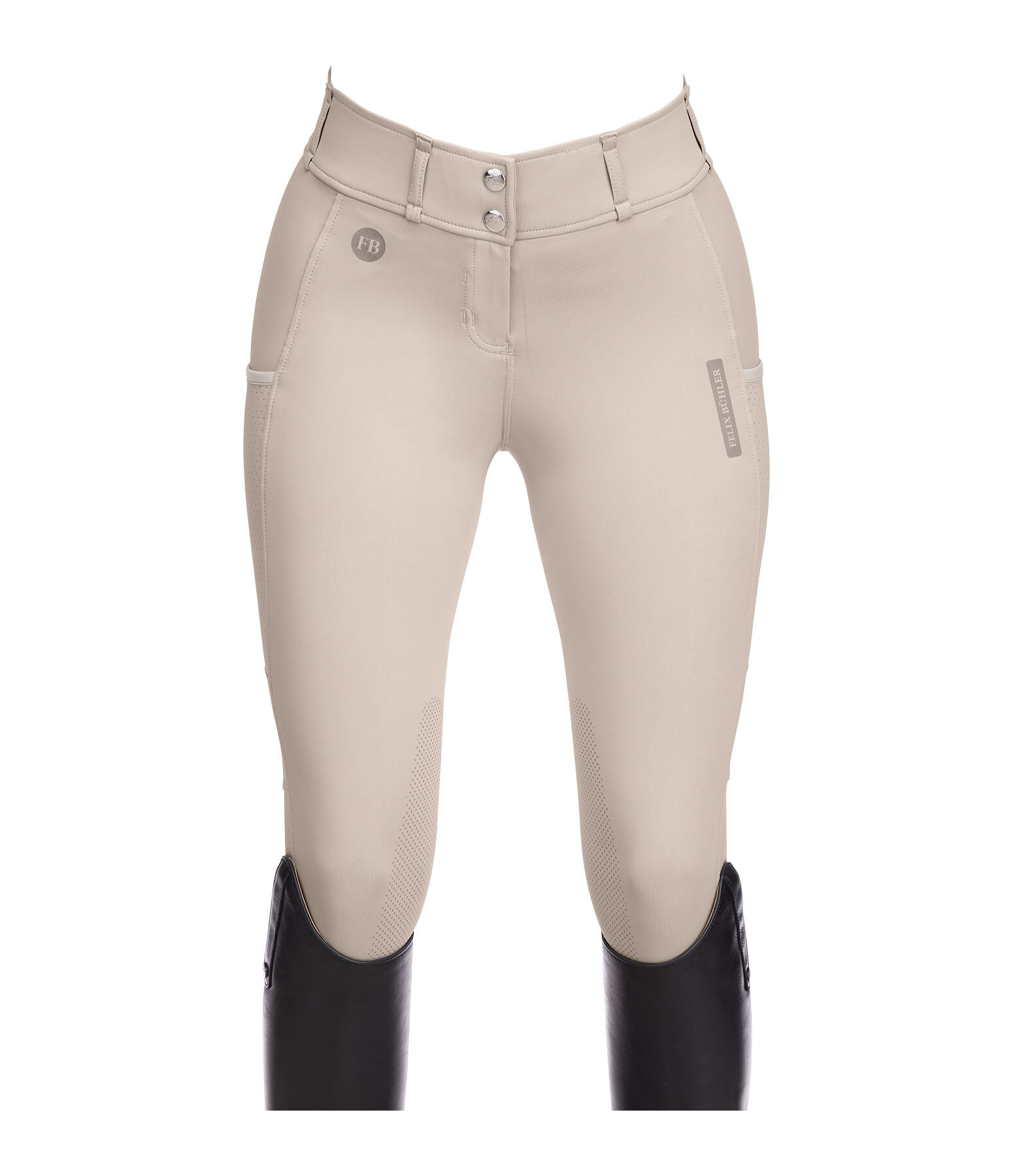 Pantaloni da equitazione hybrid con grip al ginocchio Mesh Romy