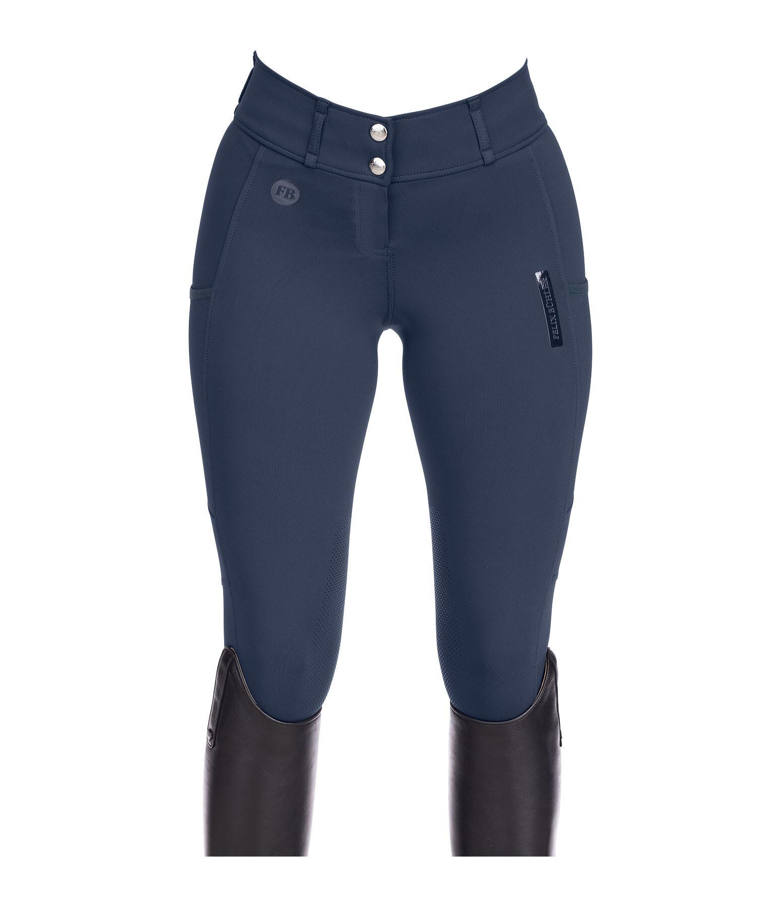 Pantaloni da equitazione hybrid con grip al ginocchio Mesh Romy