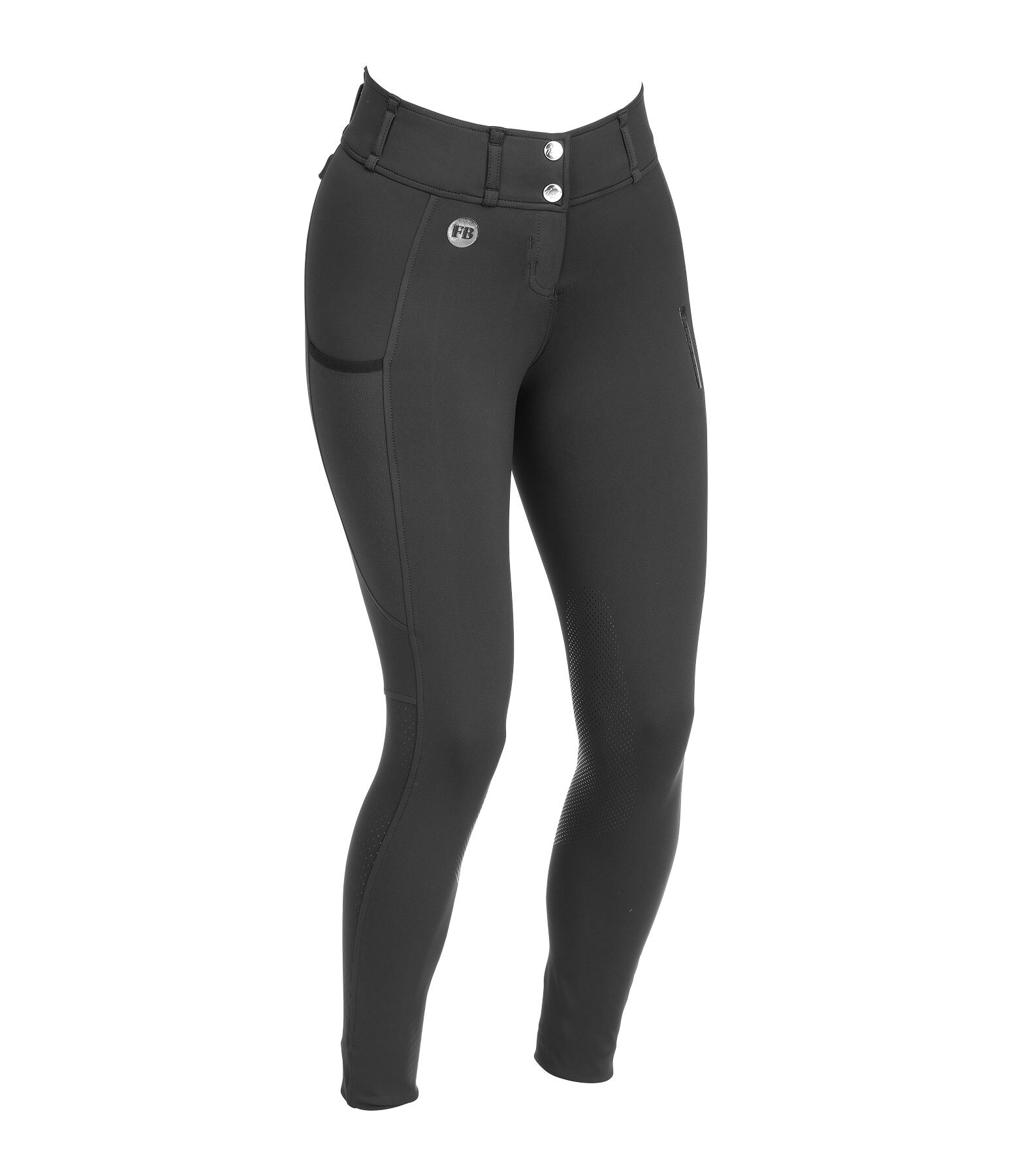Pantaloni da equitazione hybrid con grip al ginocchio Mesh Romy