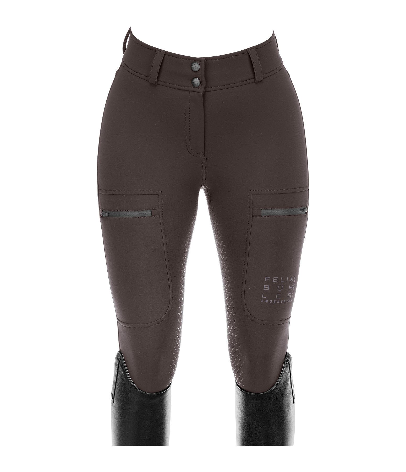 Pantaloni da equitazione termici softshell full grip Cosima