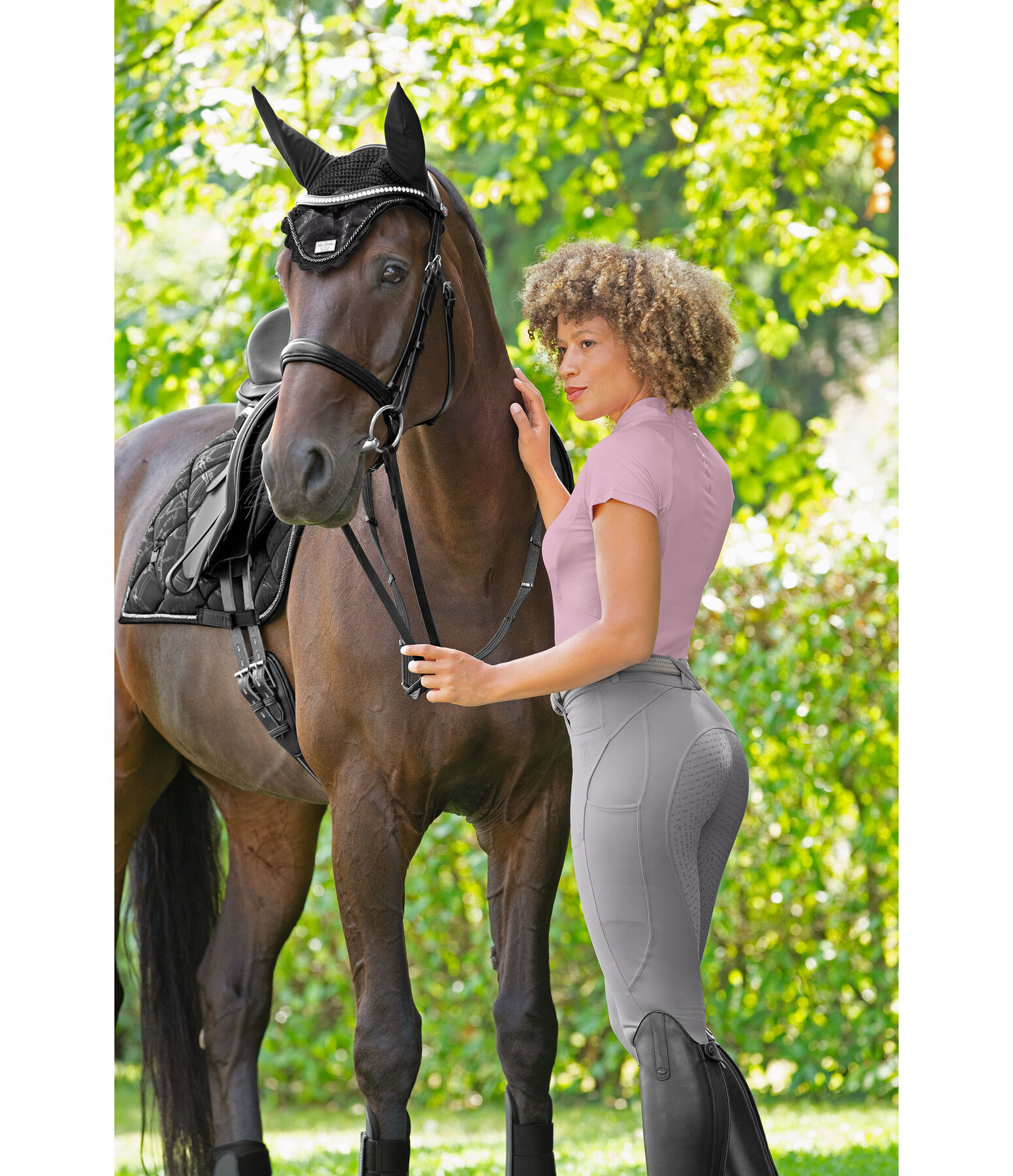 Pantaloni da equitazione full grip Compression Carolyn