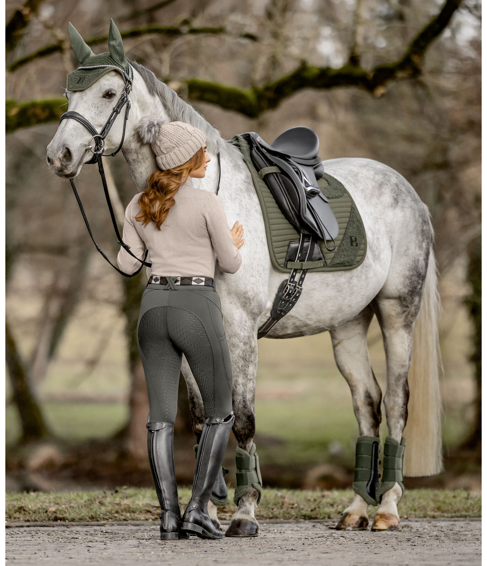 Pantaloni da equitazione full grip Compression Carolyn