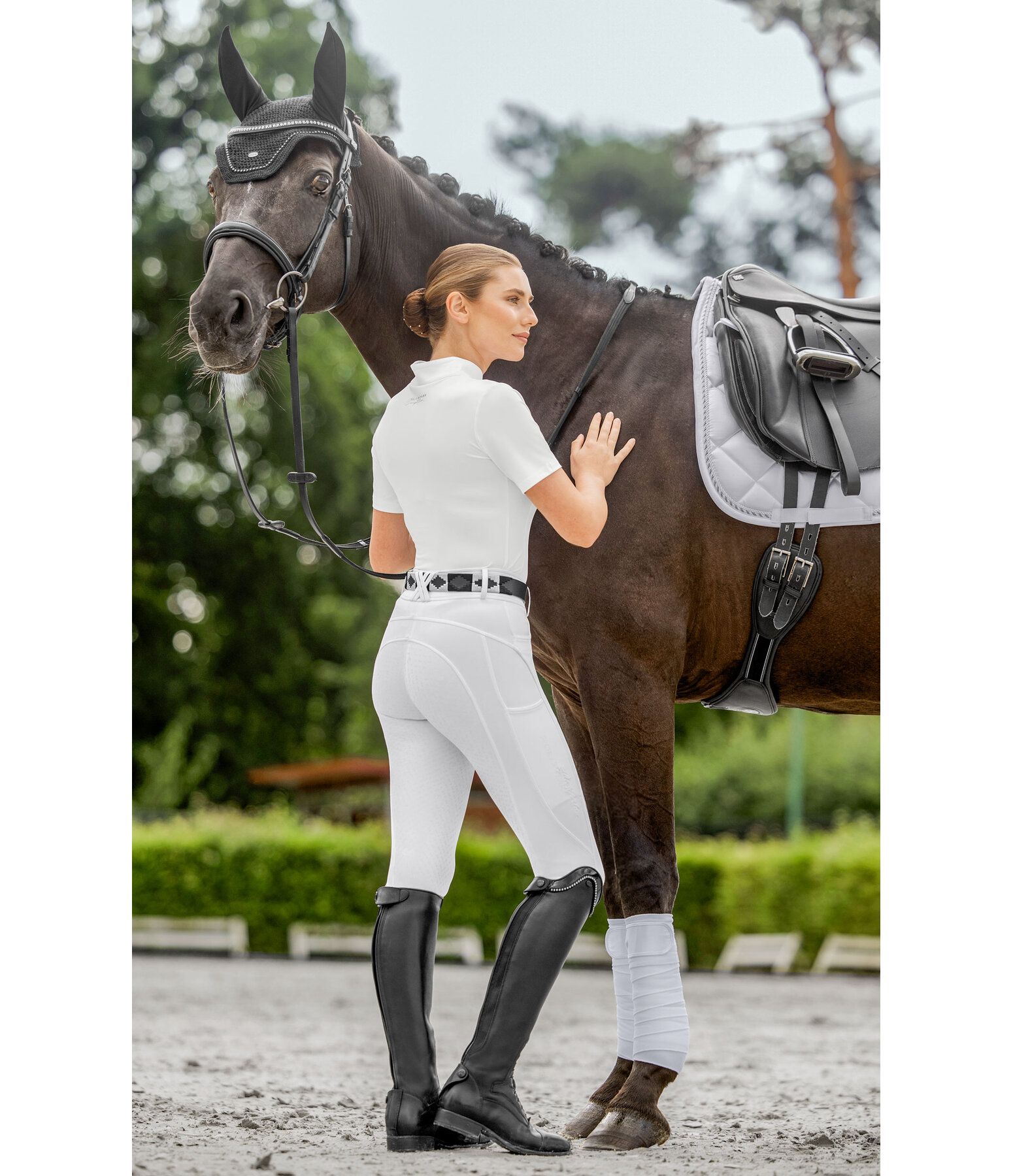 Pantaloni da equitazione full grip Compression Carolyn