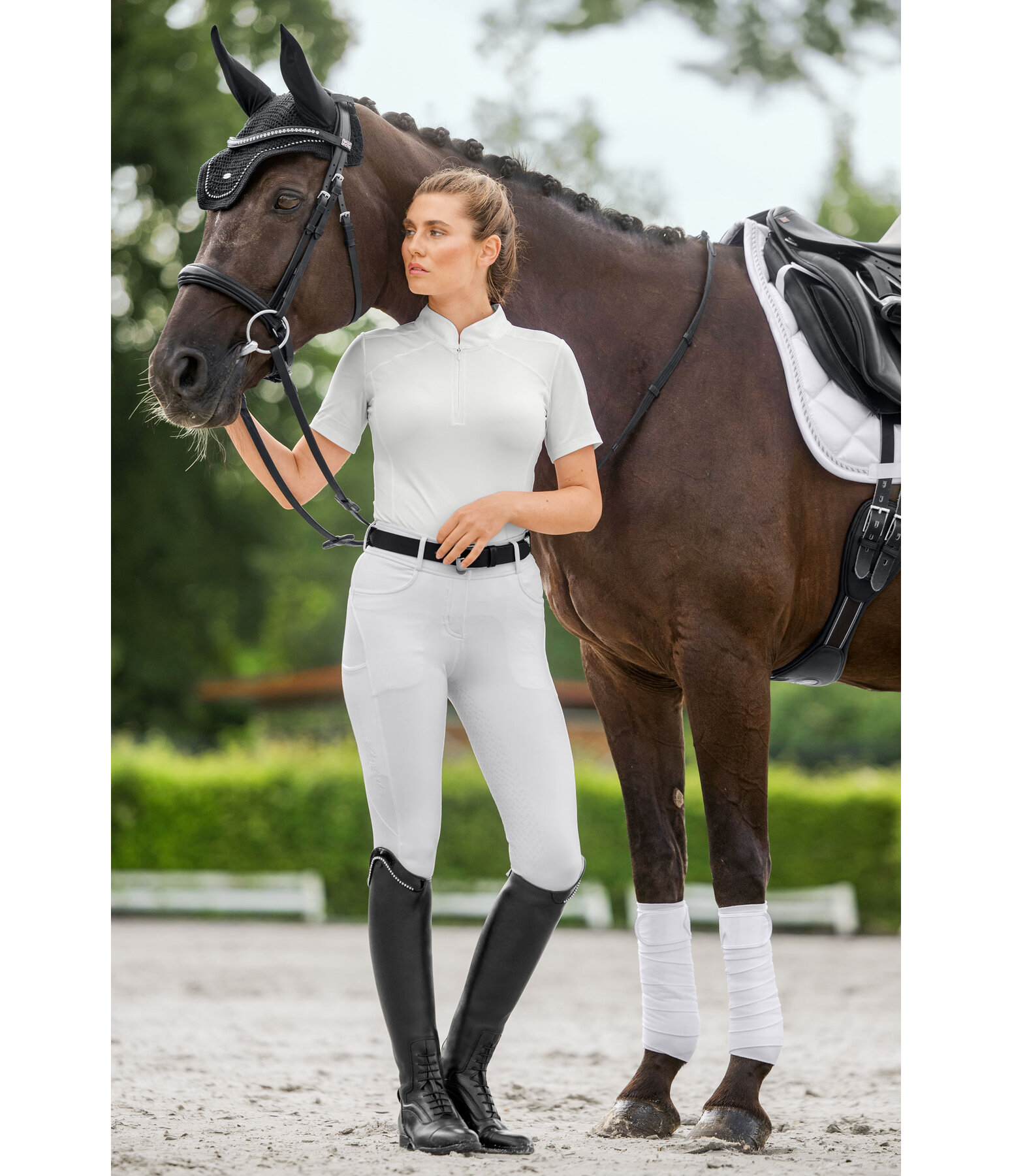 Pantaloni da equitazione full grip Compression Carolyn