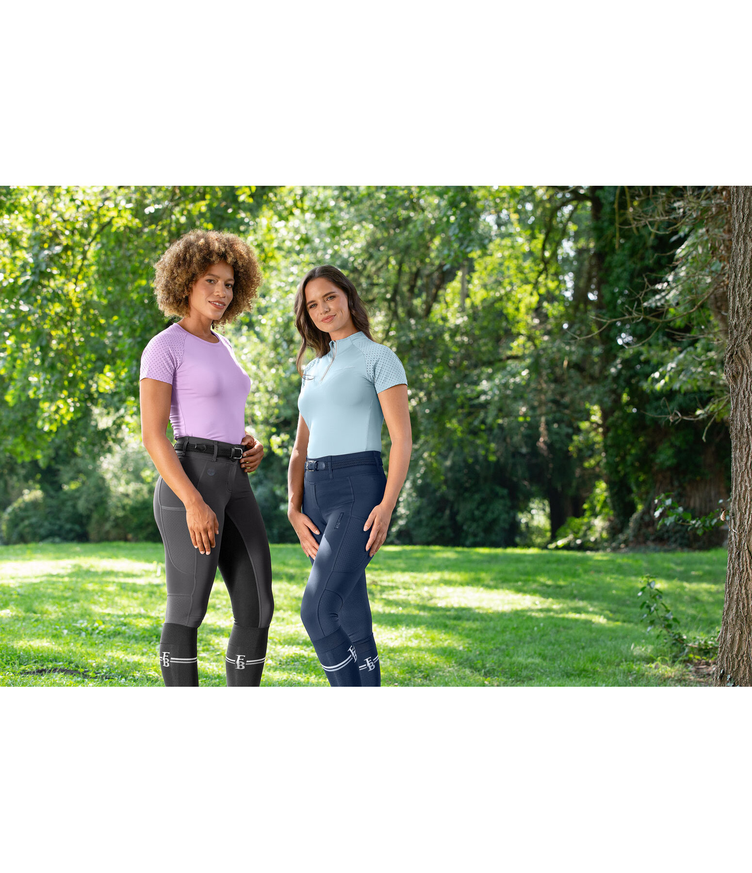 Pantaloni da equitazione hybrid full seat Mesh Denise CTS