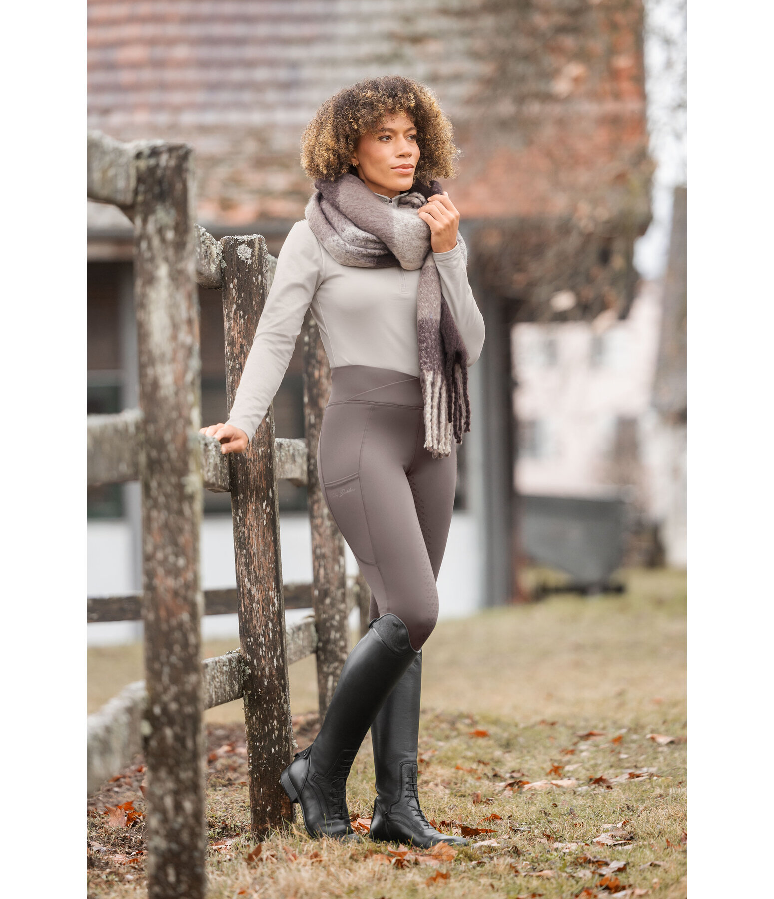 Leggings da equitazione full grip Katharina