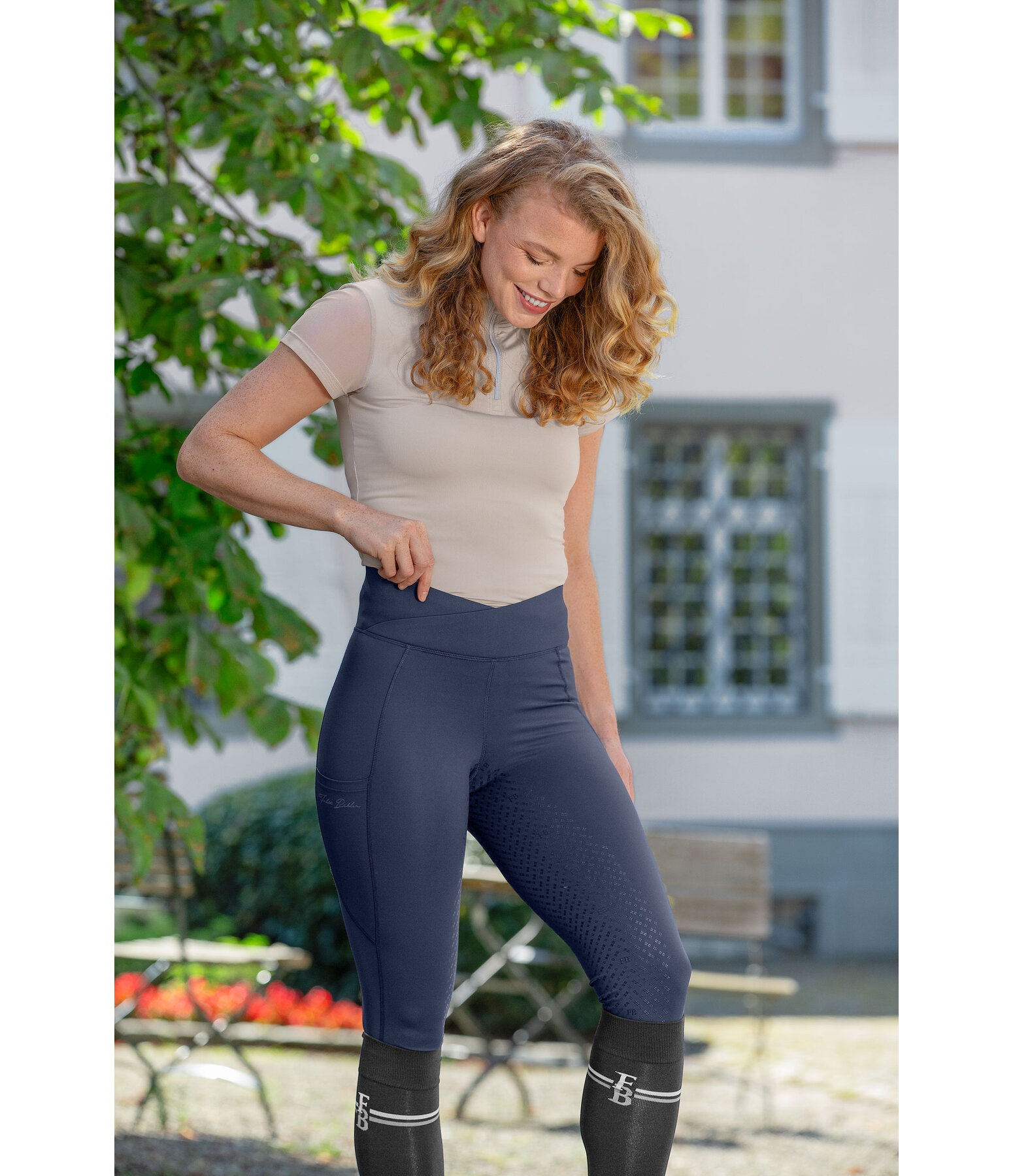 Leggings da equitazione full grip Katharina