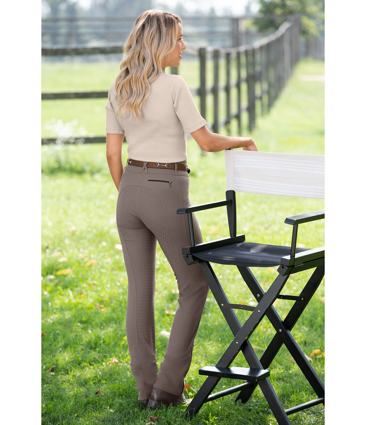 Pantaloni da equitazione jodhpur full grip Ellena
