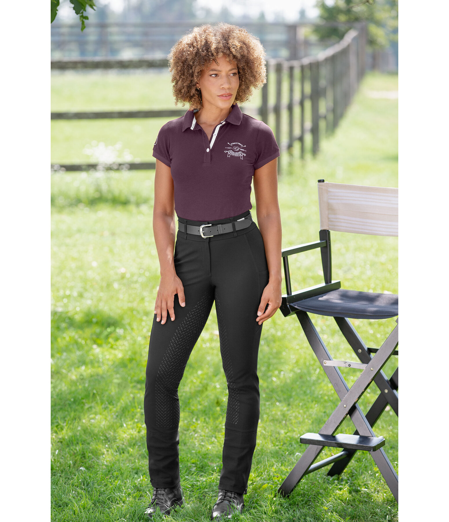 Pantaloni da equitazione jodhpur full grip Ellena